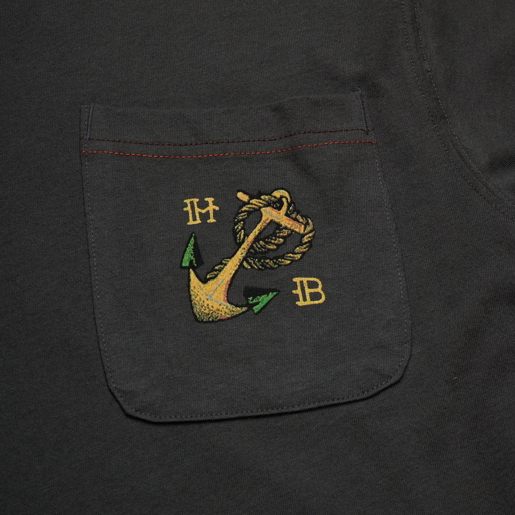 HFTTMM Cotton Pocket T-Shirt - Antique Black - Image 4