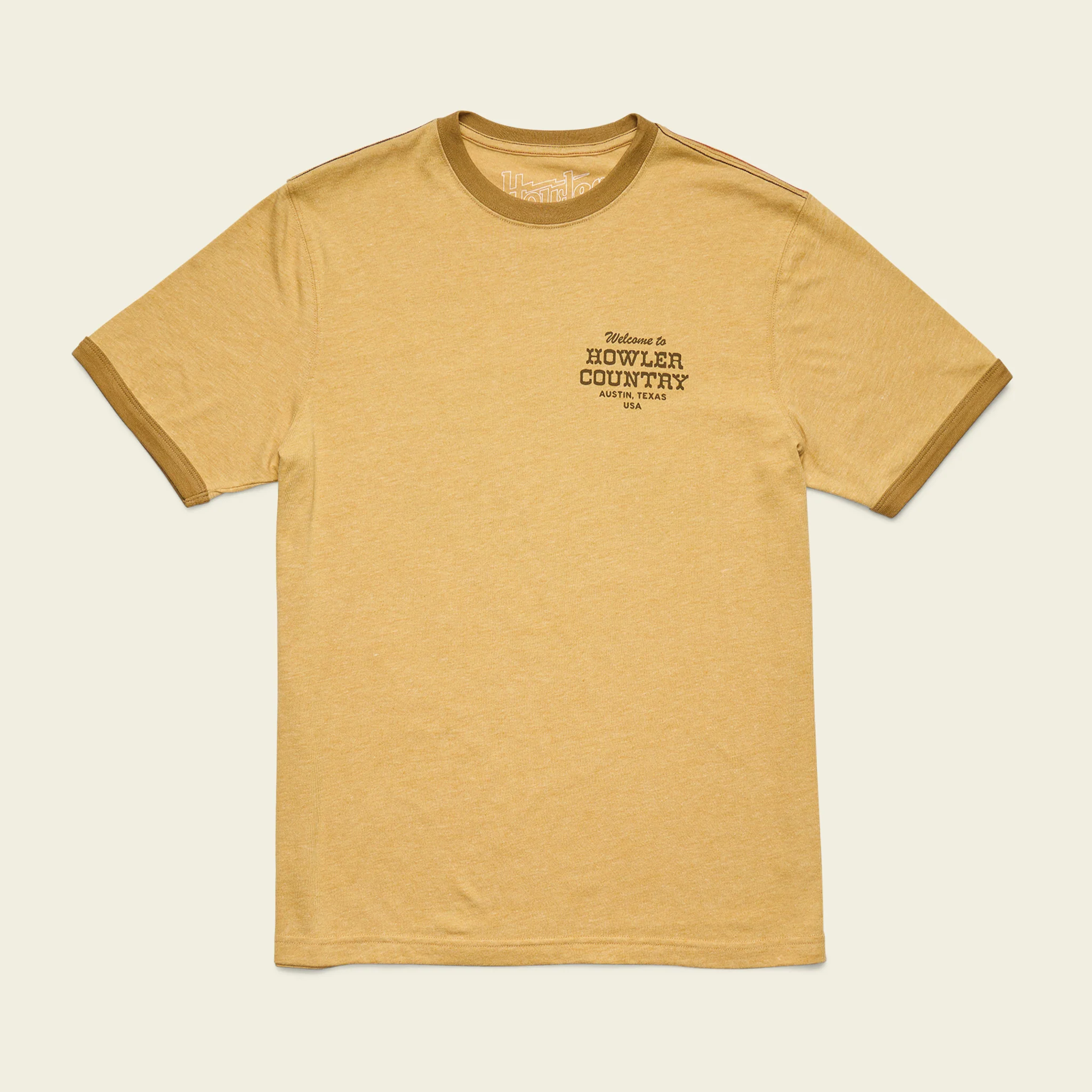 Howler Country Cotton Ringer T - Honey Heather - Image 3