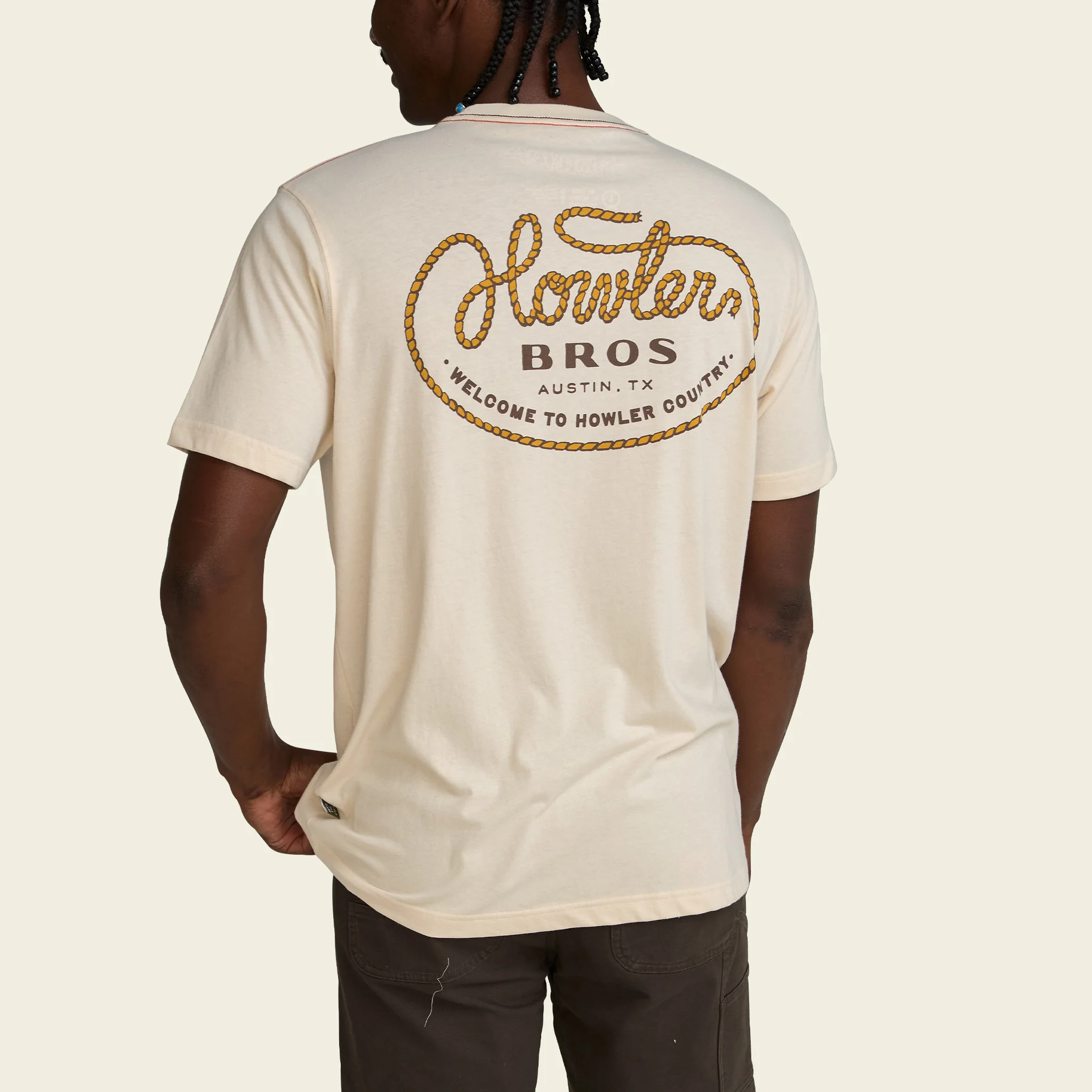 Howler Lasso T-Shirt - Natural - Image 5