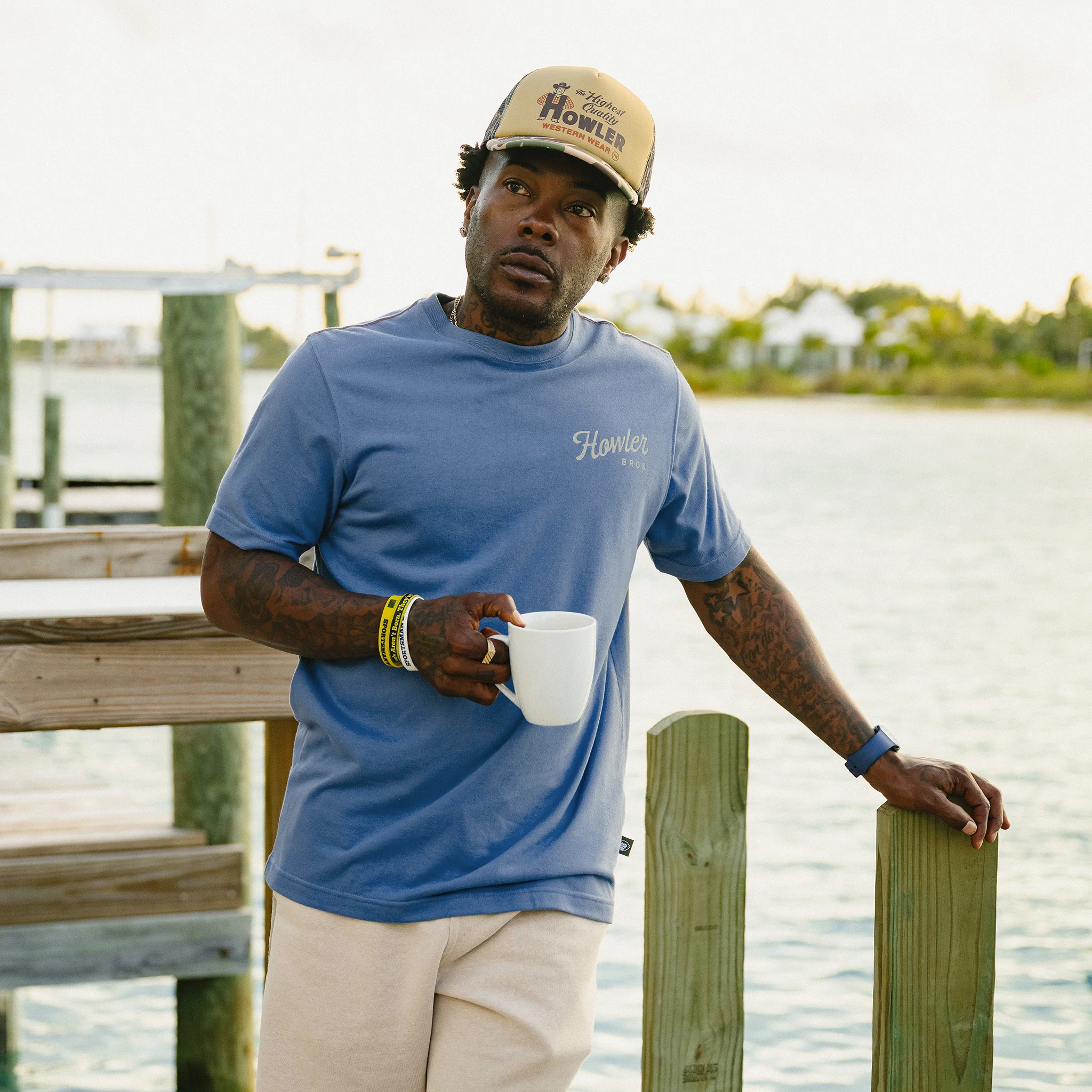 Howler Posse T-Shirt - Blue Horizon - Image 4