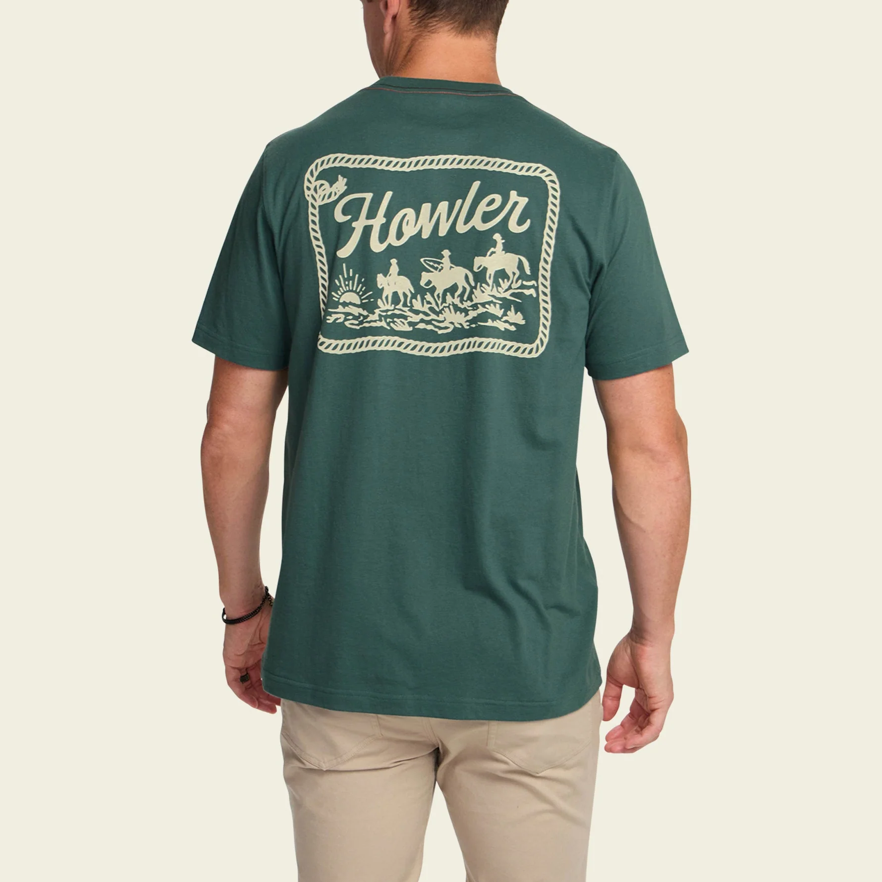 Howler Posse T-Shirt - Fern Green - Image 5