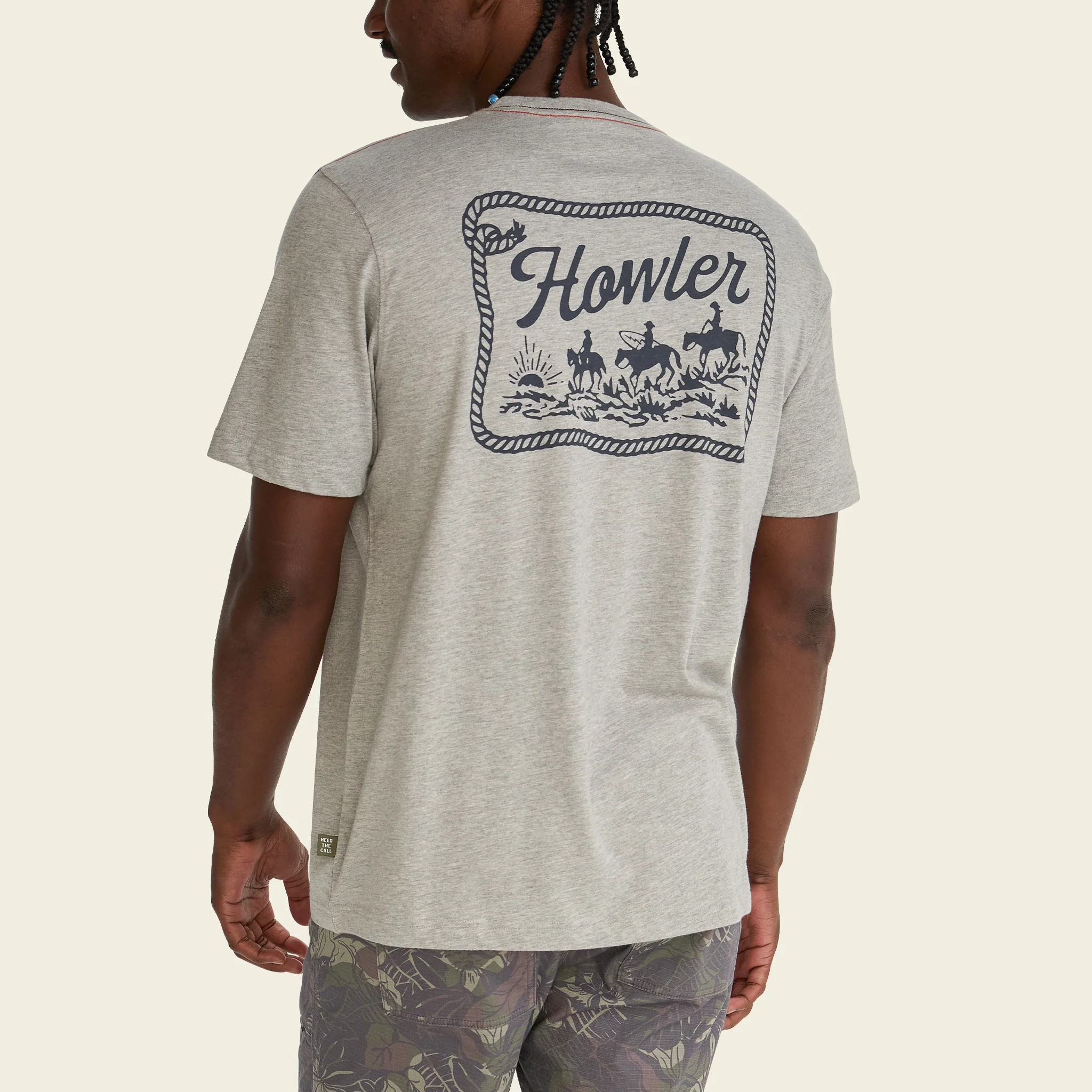 Howler Posse T-Shirt - Heather Grey - Image 5