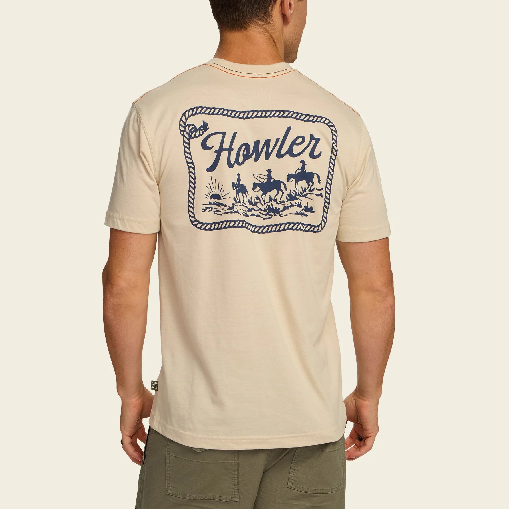 Howler Posse T-Shirt - Sand Heather - Image 5