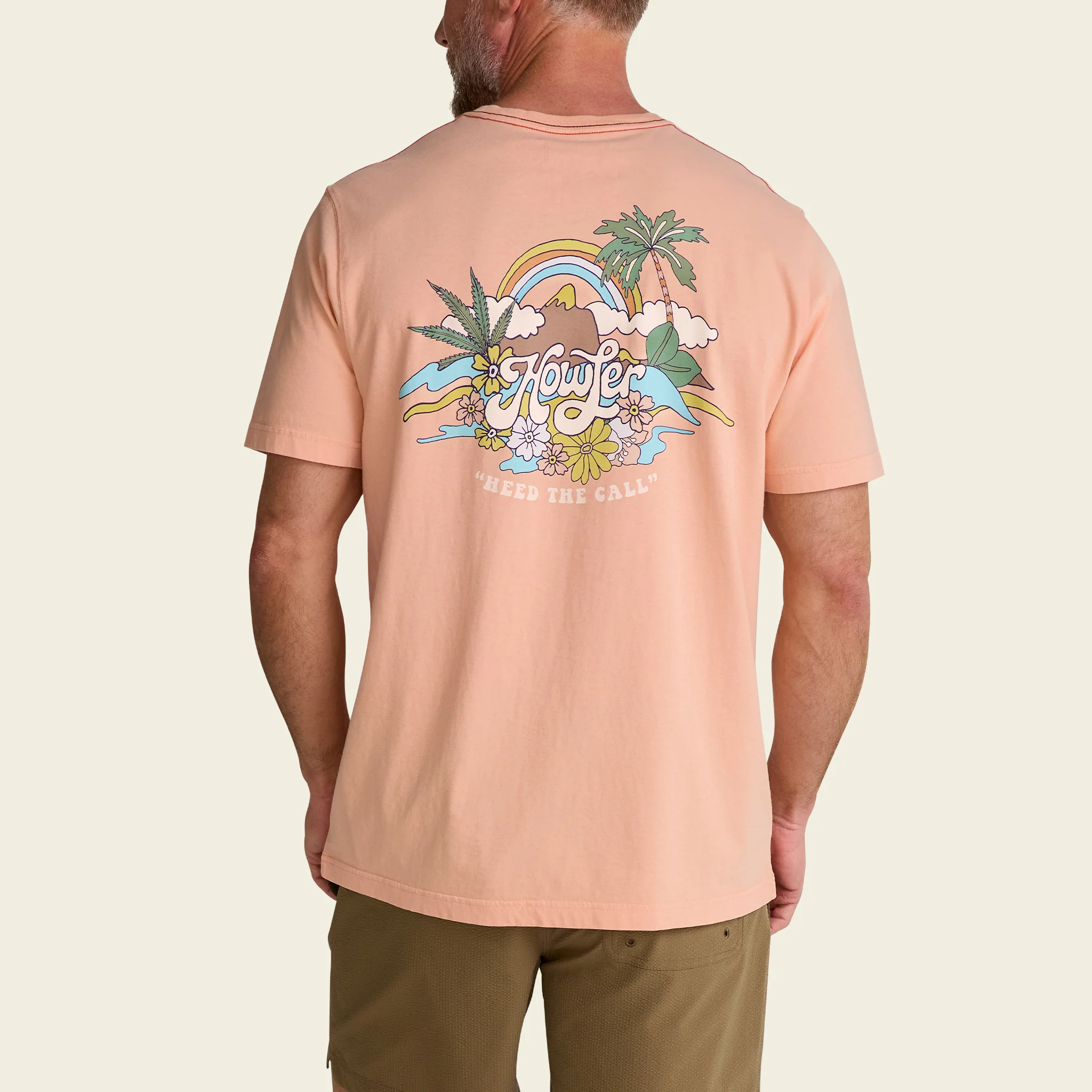 Irie Paradise Cotton T-Shirt - Coral - Image 5