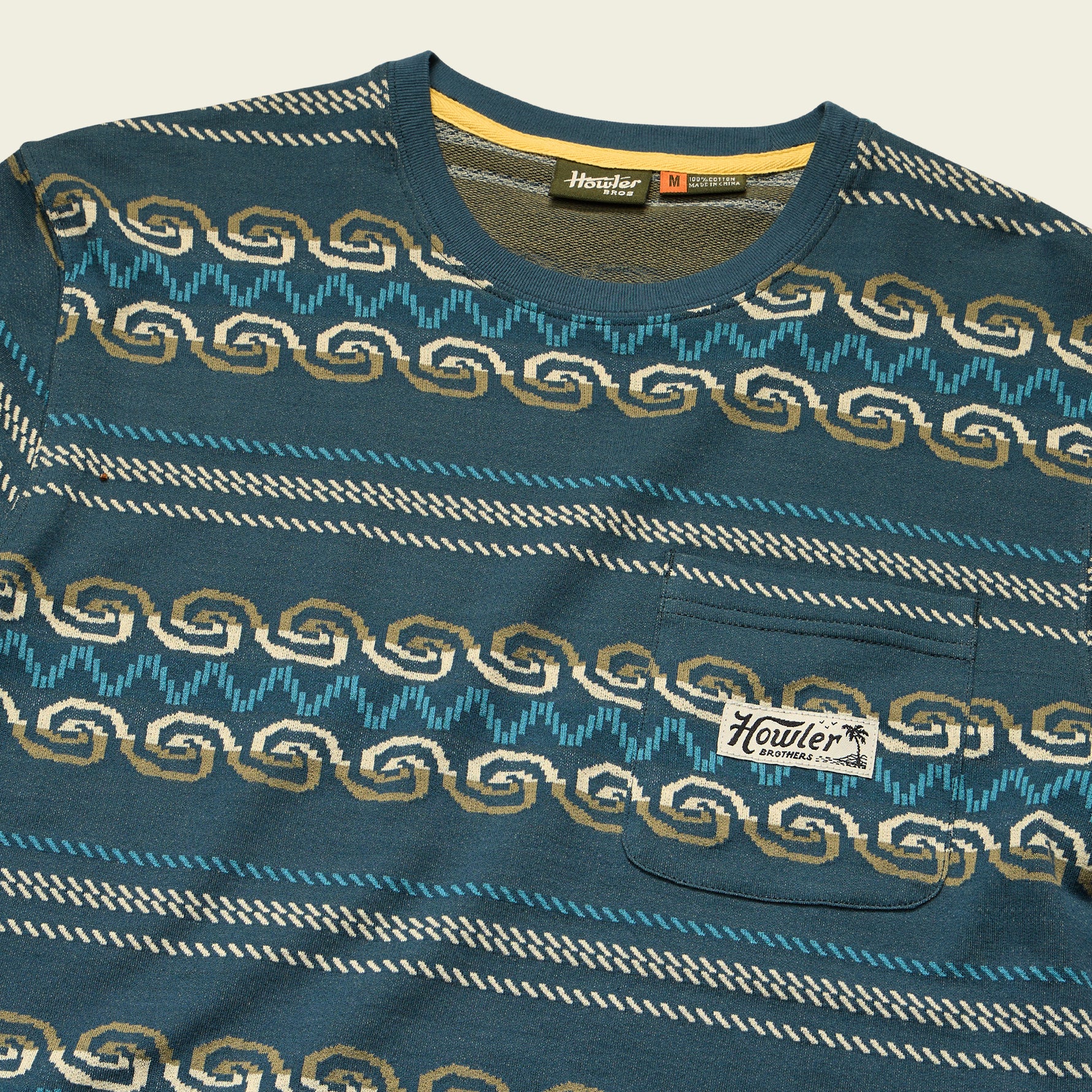 Jacquard T - Zicatela : Petrol - Image 5