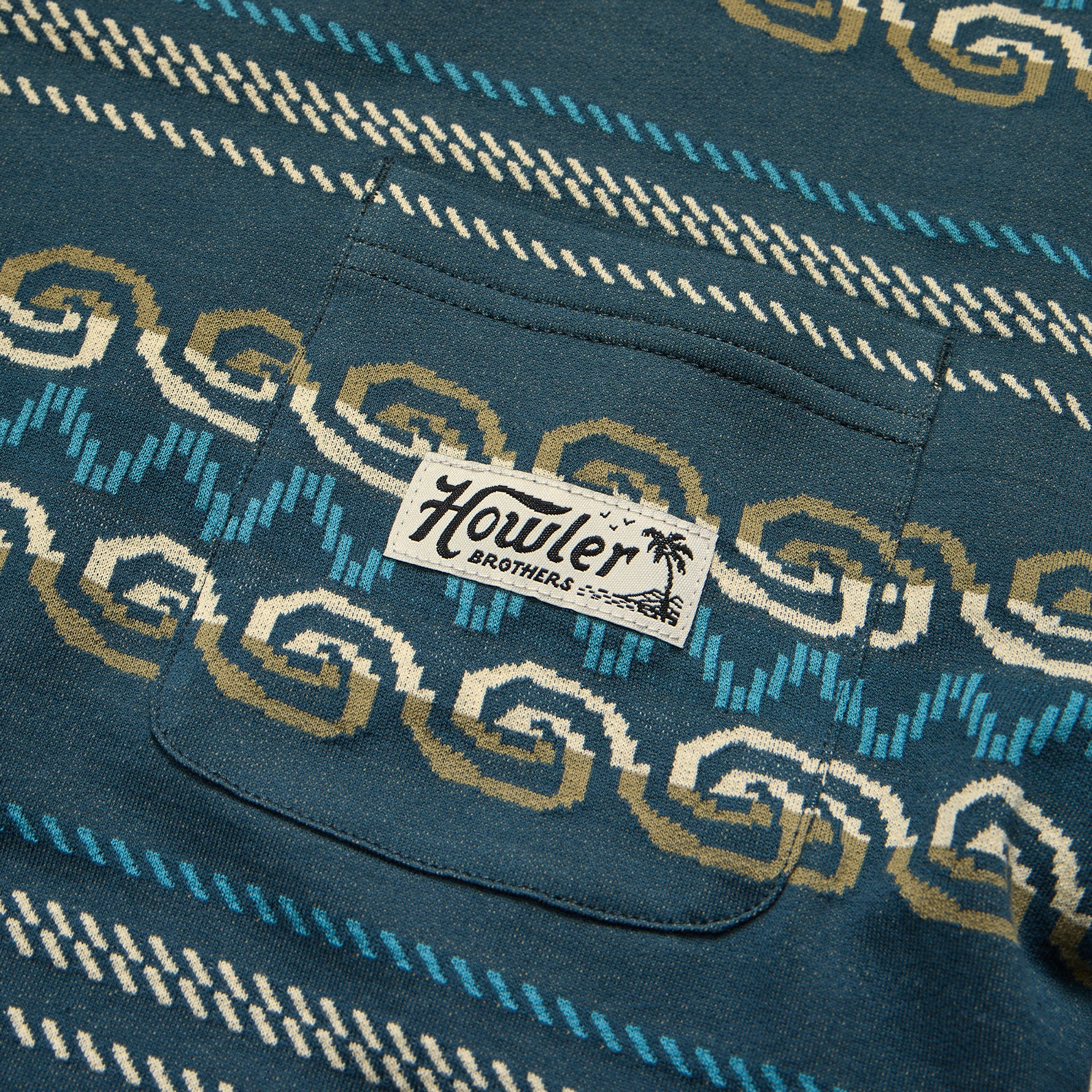 Jacquard T - Zicatela : Petrol - Image 6