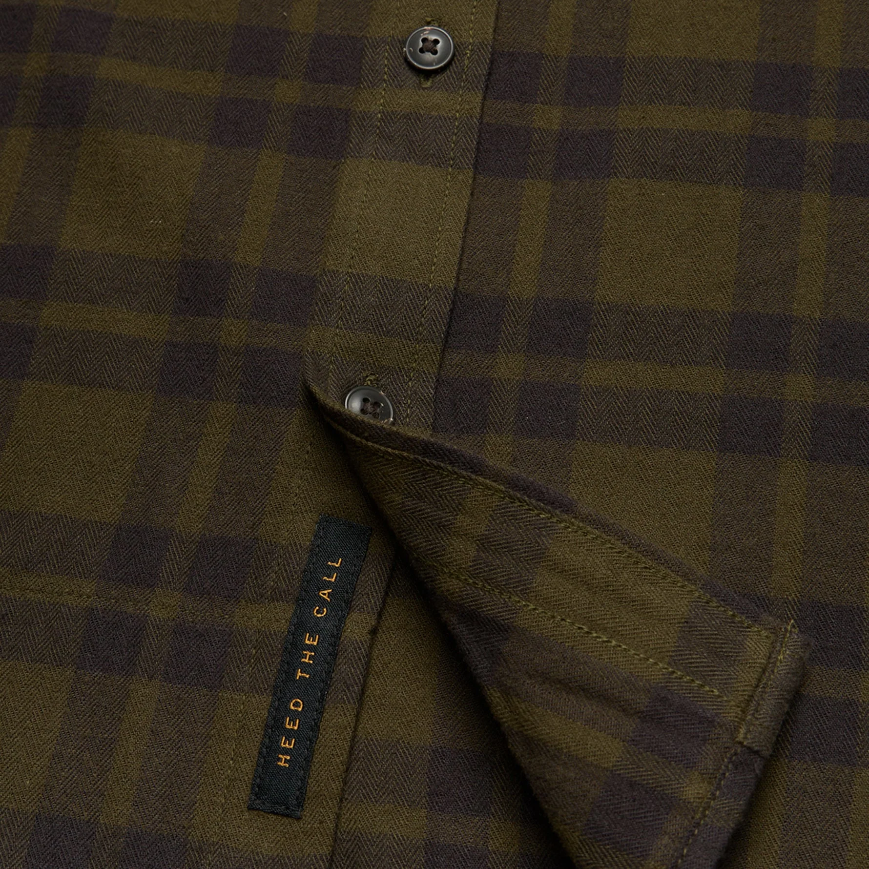 La Grange Lightweight Flannel - Cohen Plaid : Dark Olive - Image 6