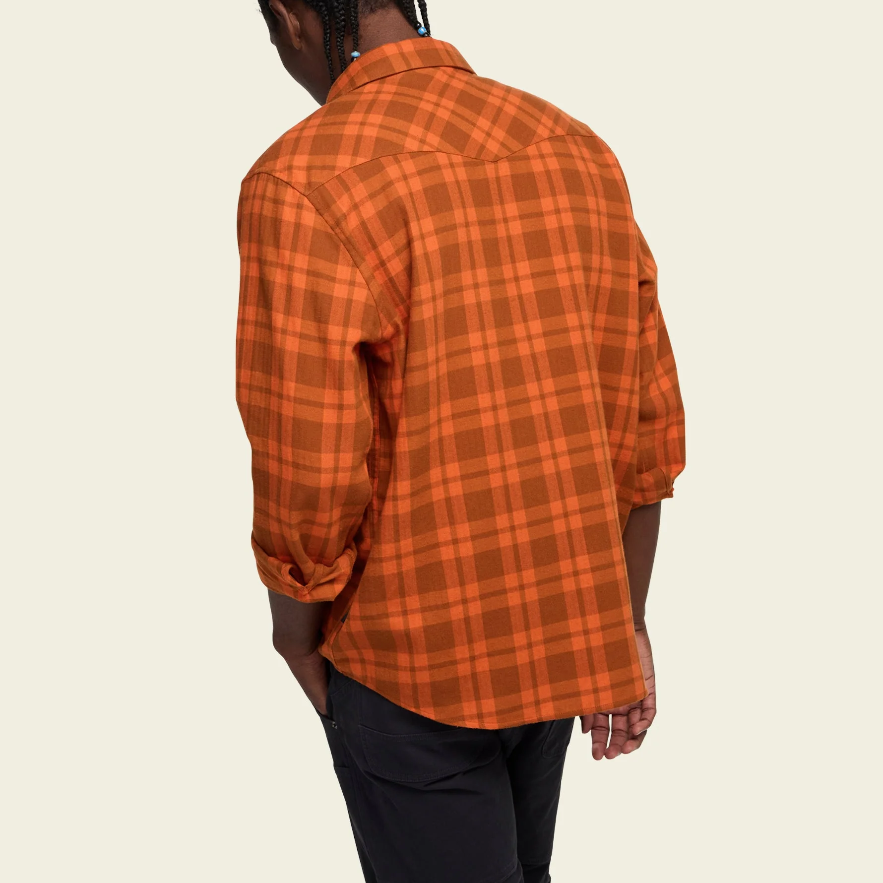La Grange Lightweight Flannel - Cohen Plaid : Pumpkin - Image 5