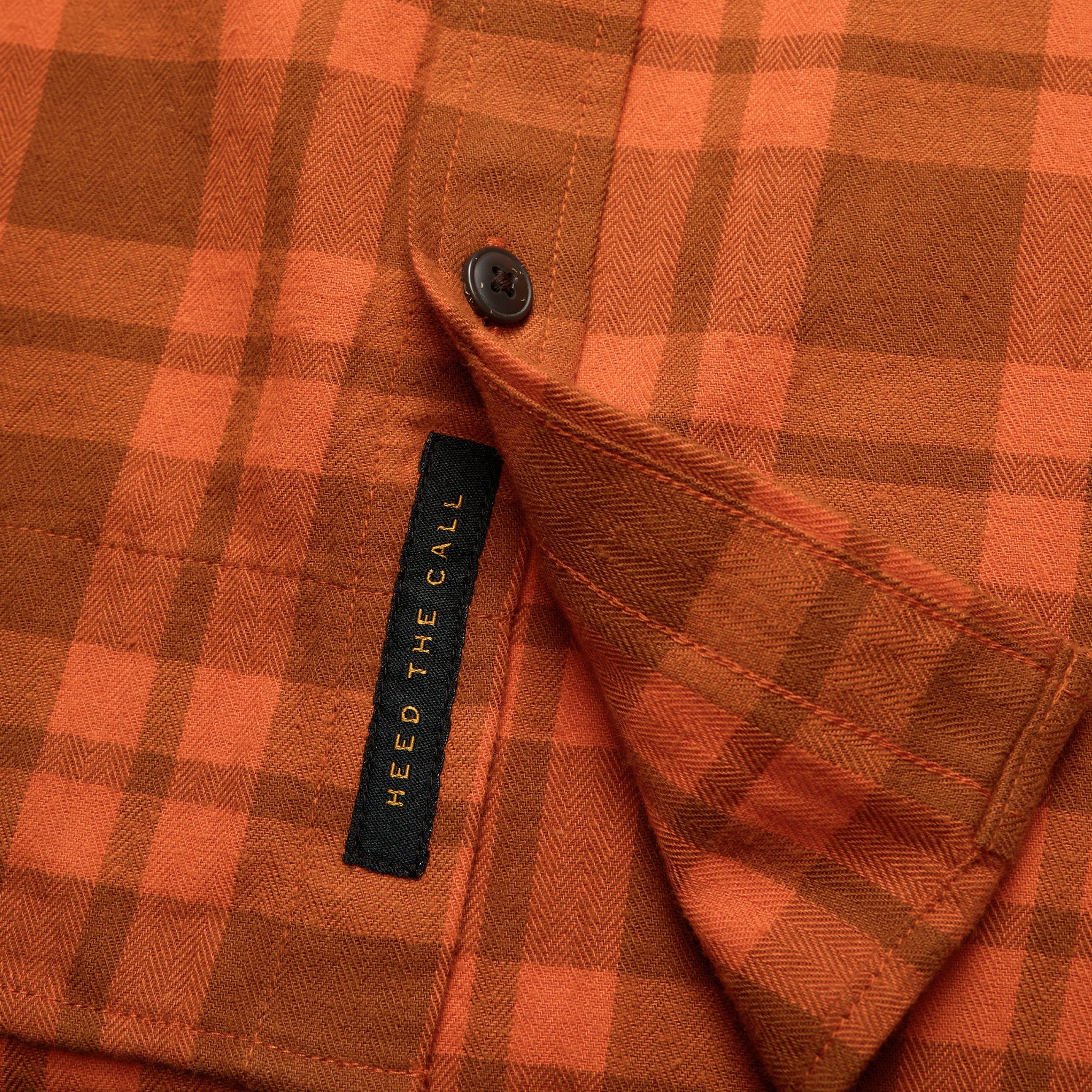 La Grange Lightweight Flannel - Cohen Plaid : Pumpkin - Image 6