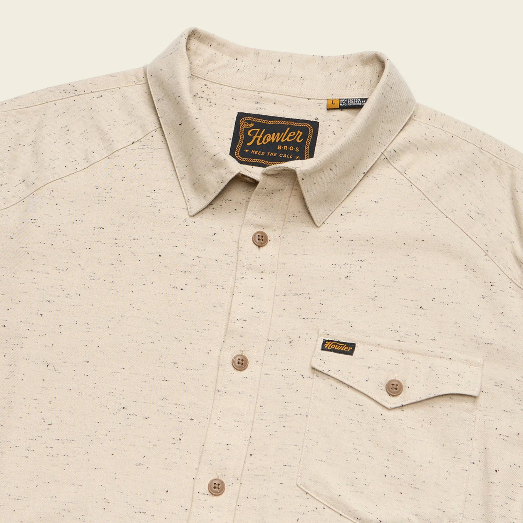 La Grange Lightweight Flannel - Speckled Sand - Image 3