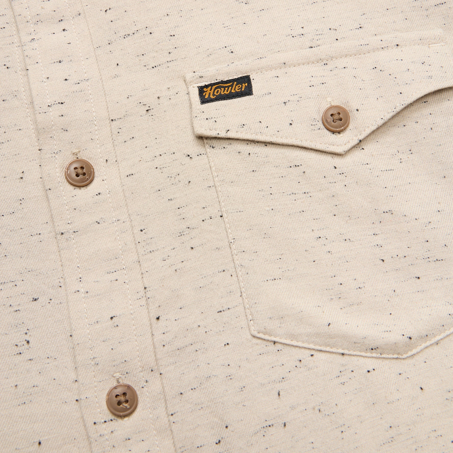 La Grange Lightweight Flannel - Speckled Sand - Image 6