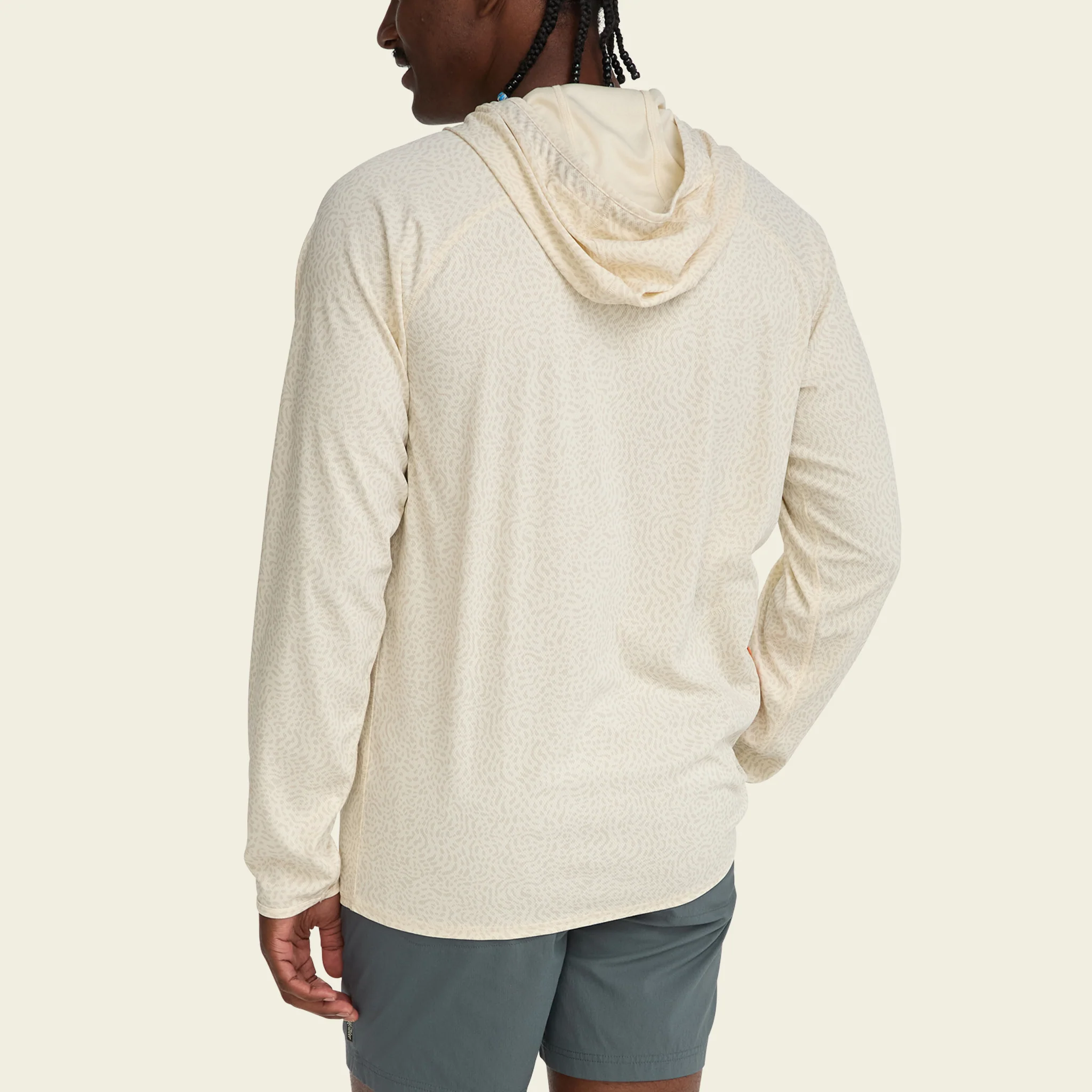 Loggerhead Hoodie - Pond Patterns : Bone - Image 6