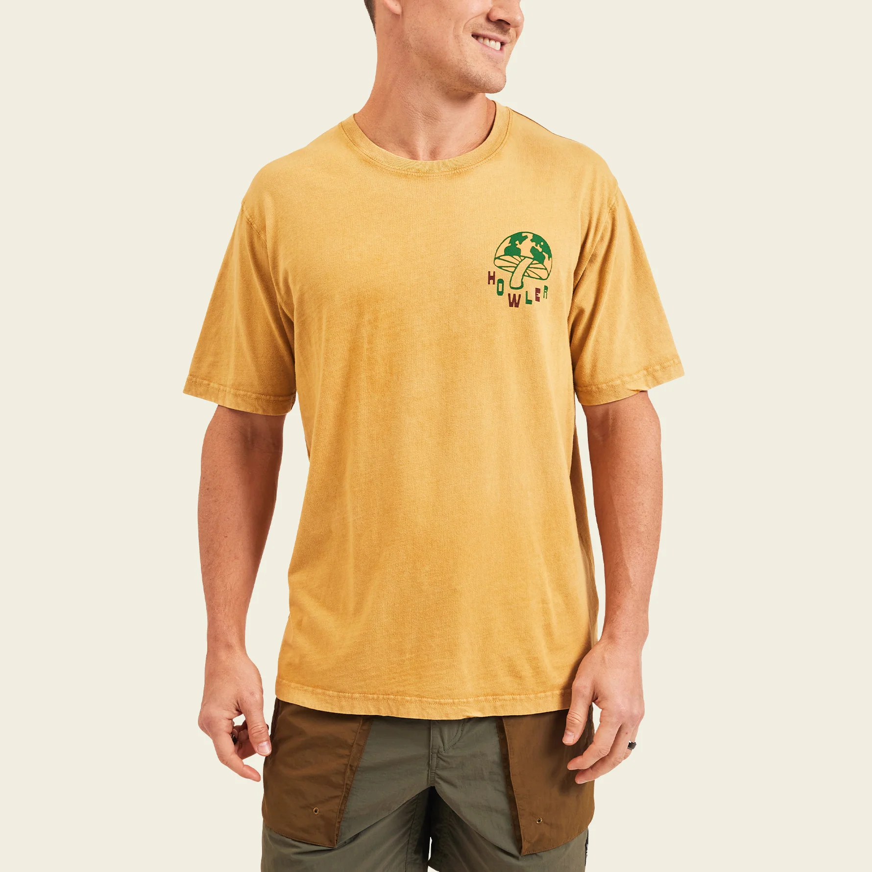 Mash Up Cotton T-Shirt - Dijon - Image 3