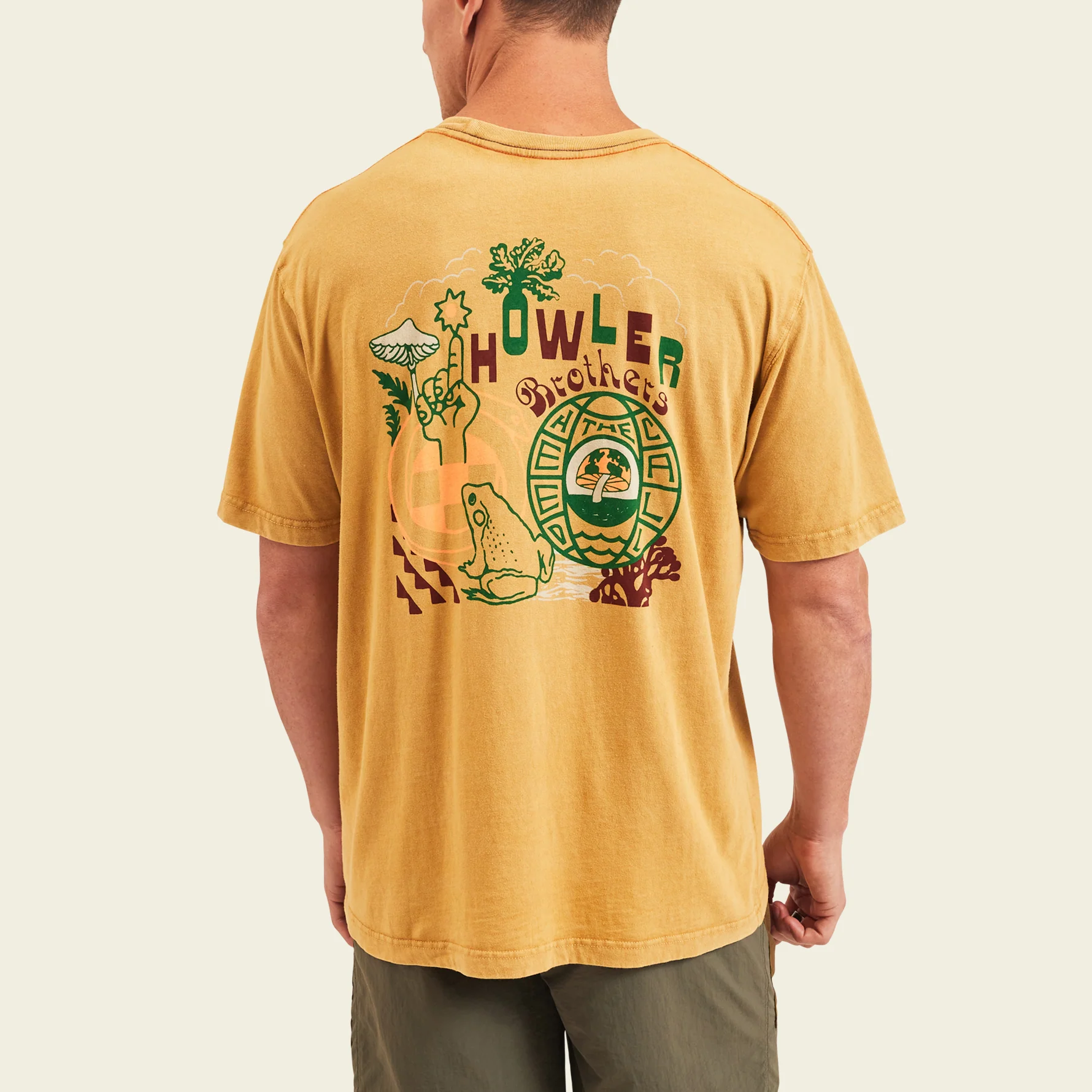 Mash Up Cotton T-Shirt - Dijon - Image 4