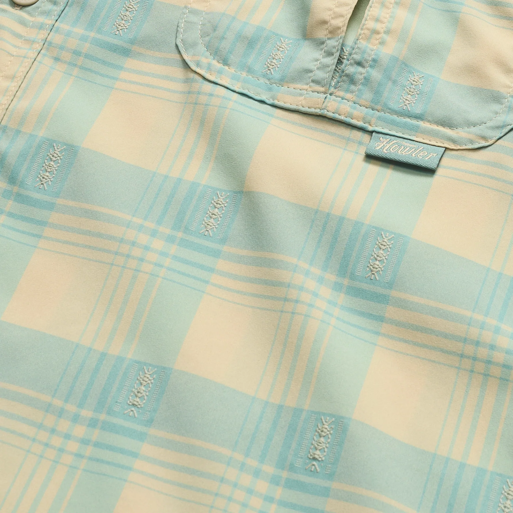 Matagorda Longsleeve - Sheldon Dobby Plaid : Parchment - Image 8