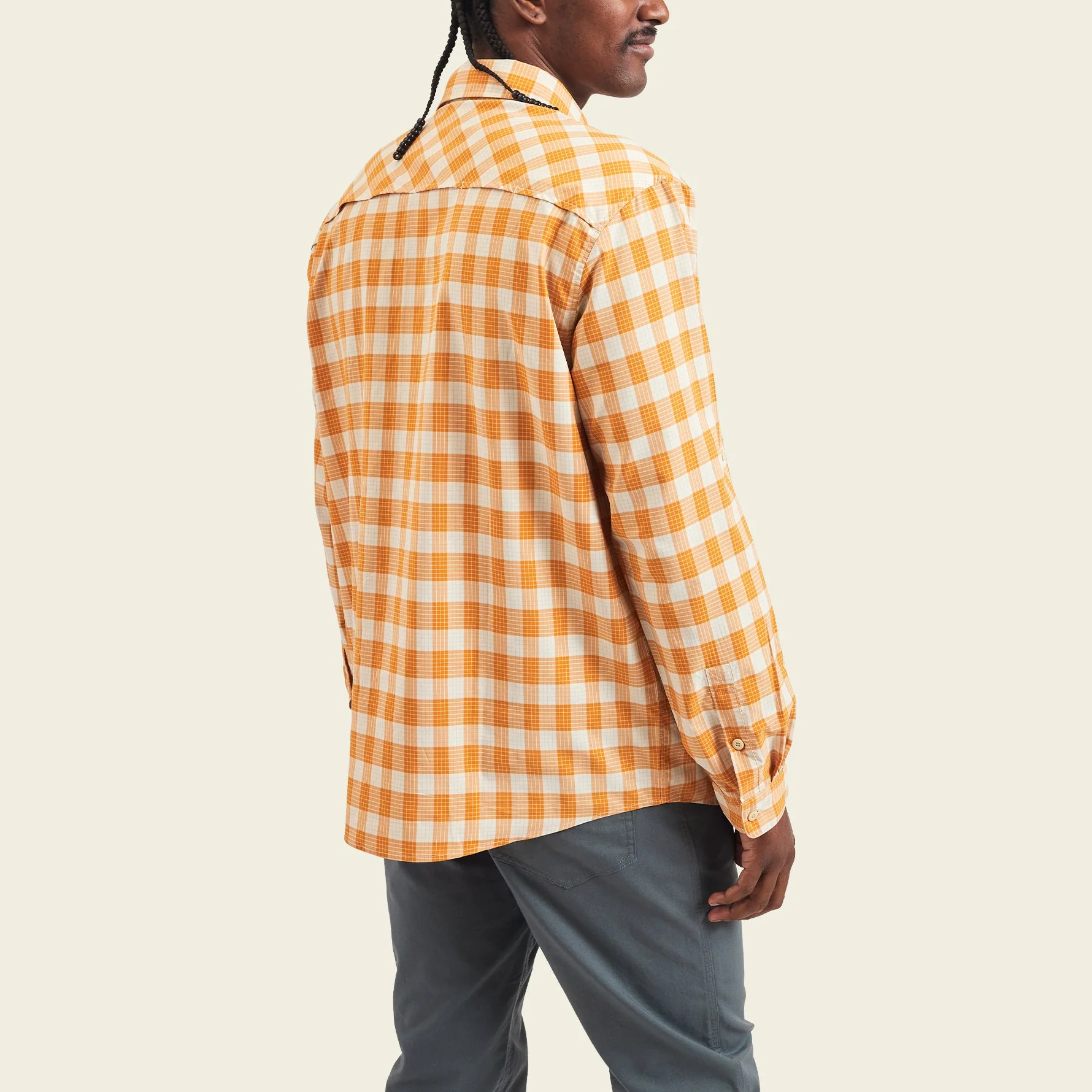 Matagorda Longsleeve Shirt - Landon Plaid : Pumpkin - Image 5