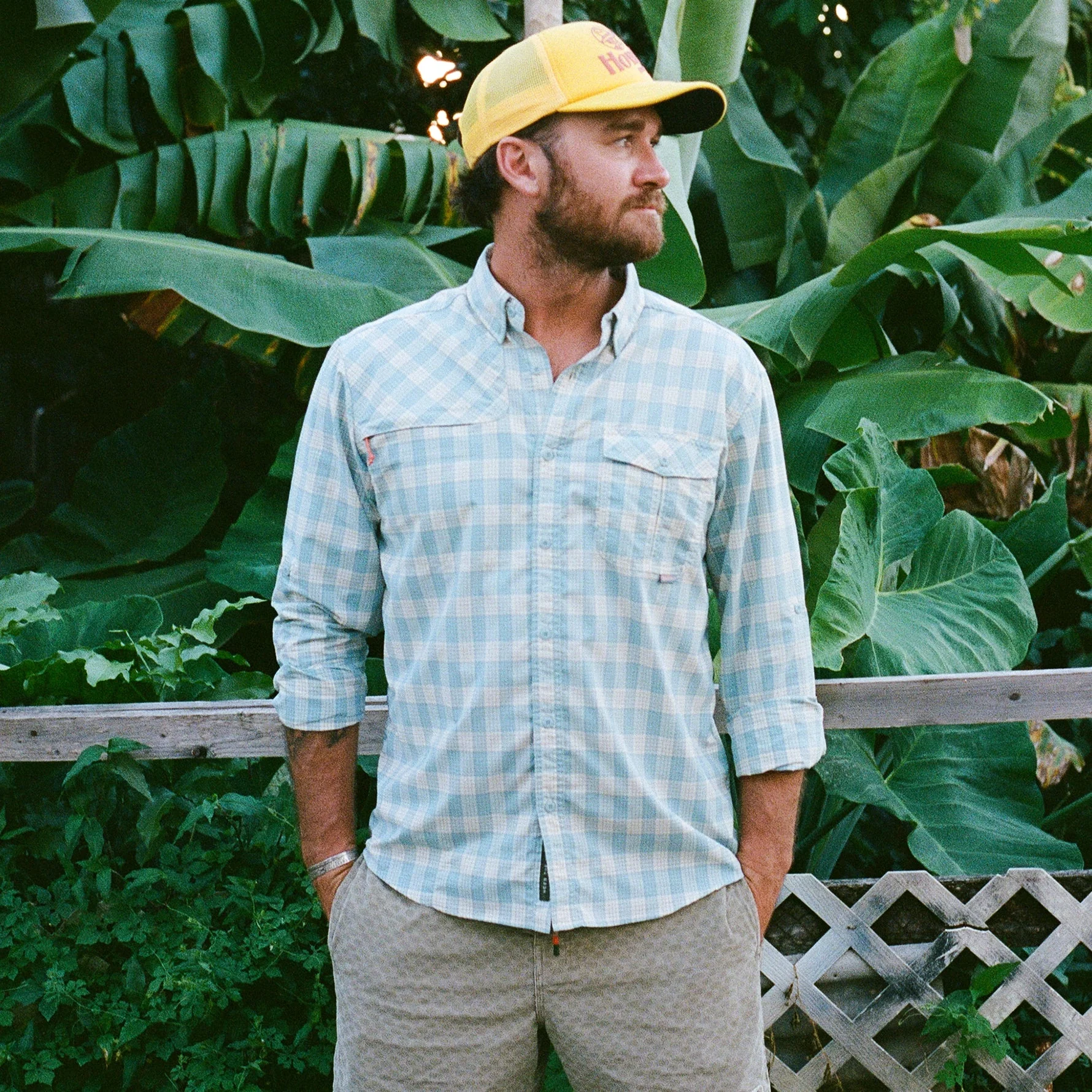 Matagorda Longsleeve Shirt - Landon Plaid : Summer Sky - Image 2