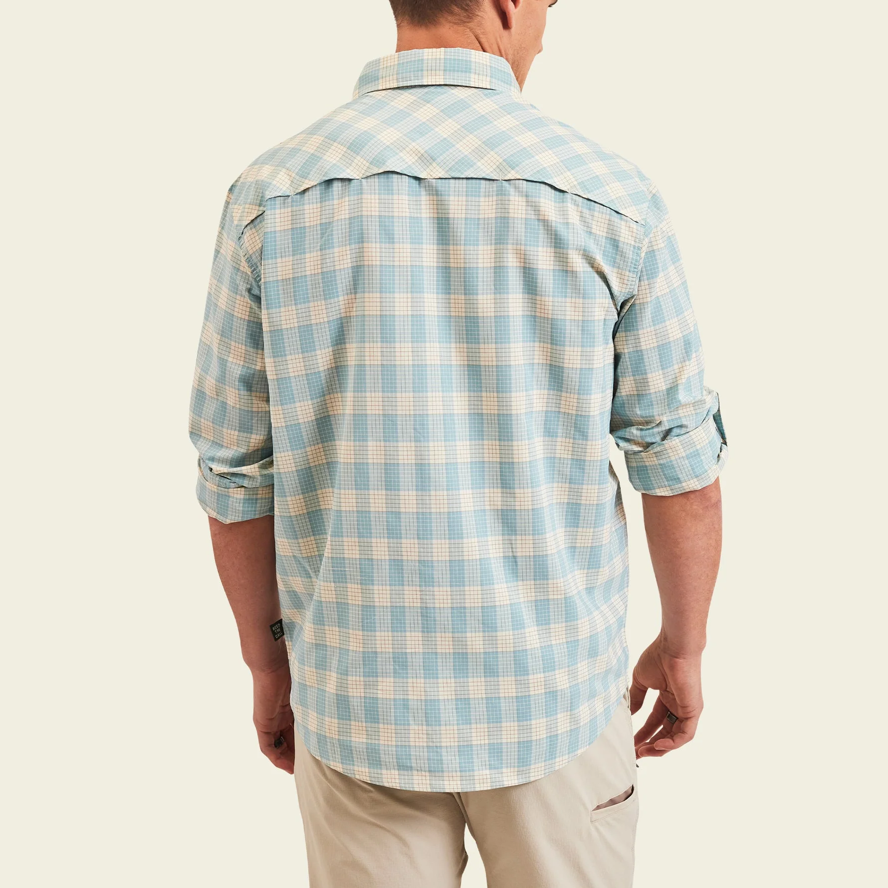 Matagorda Longsleeve Shirt - Landon Plaid : Summer Sky - Image 5