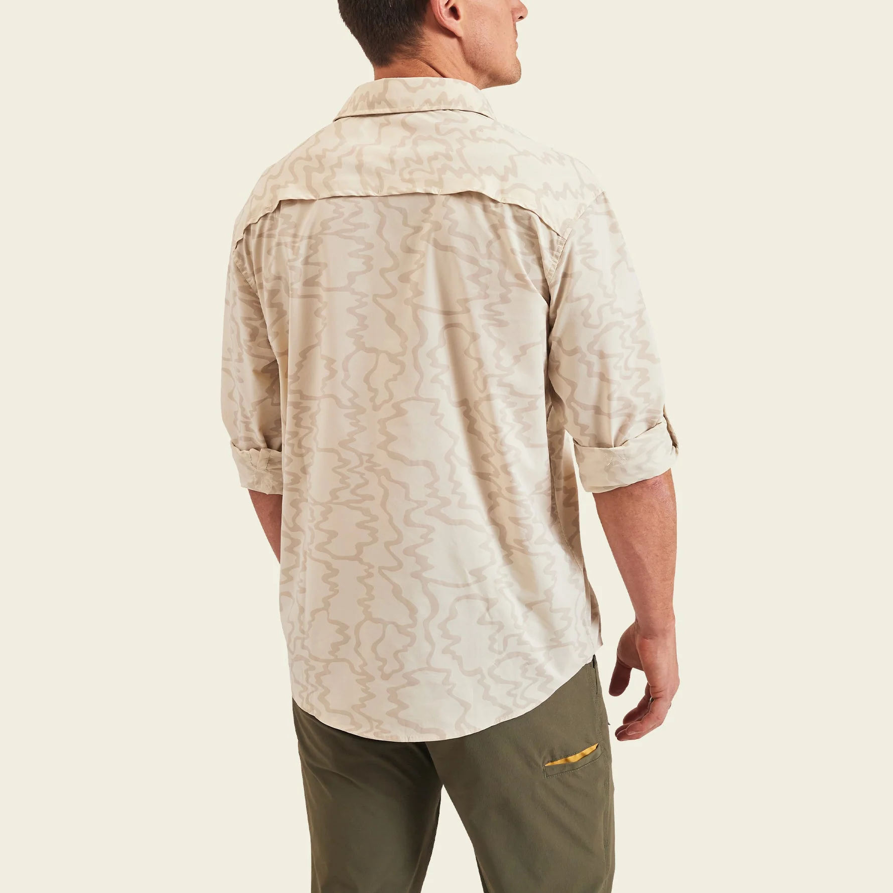 Matagorda Longsleeve Shirt - Ocean Motion : Off White - Image 5