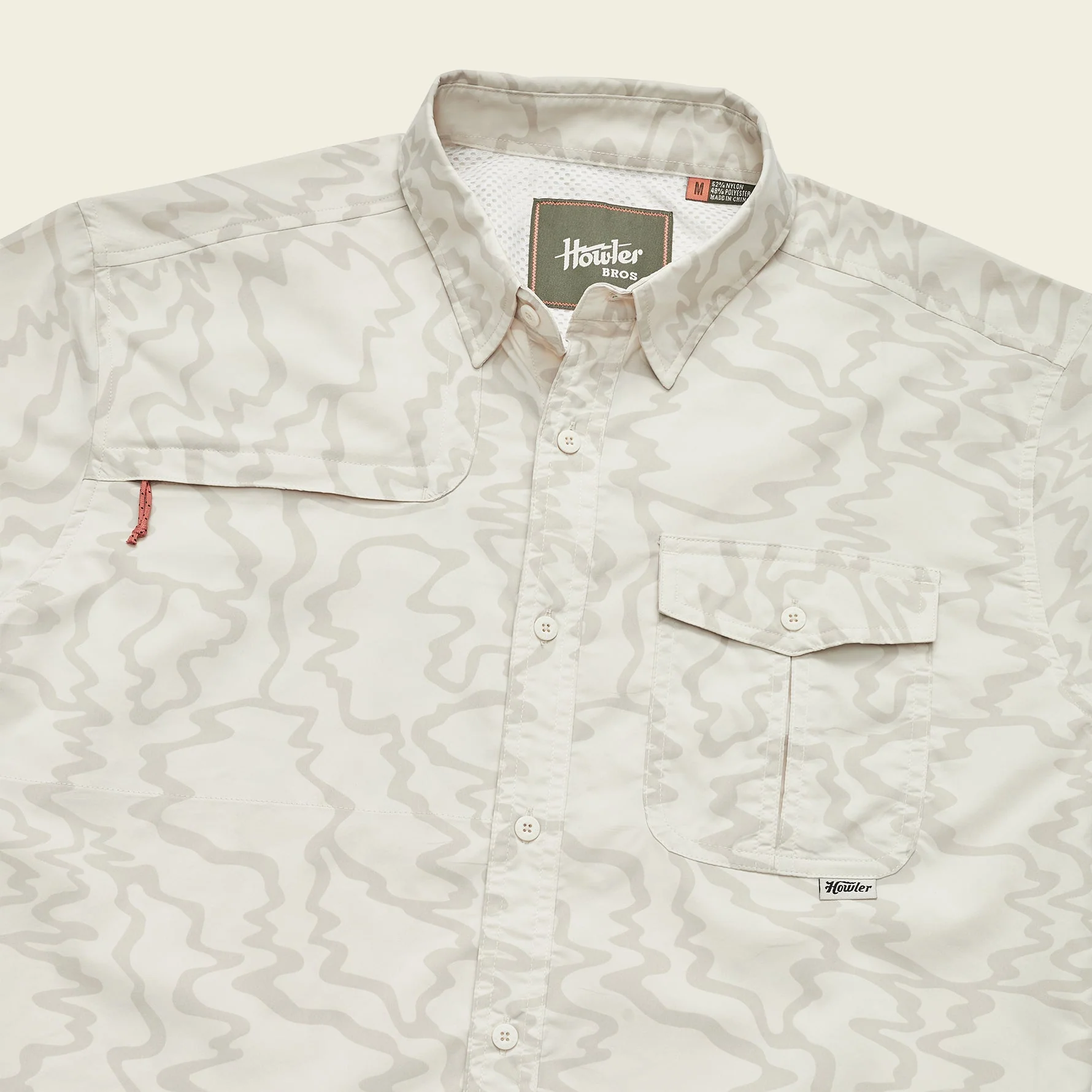 Matagorda Longsleeve Shirt - Ocean Motion : Off White - Image 6
