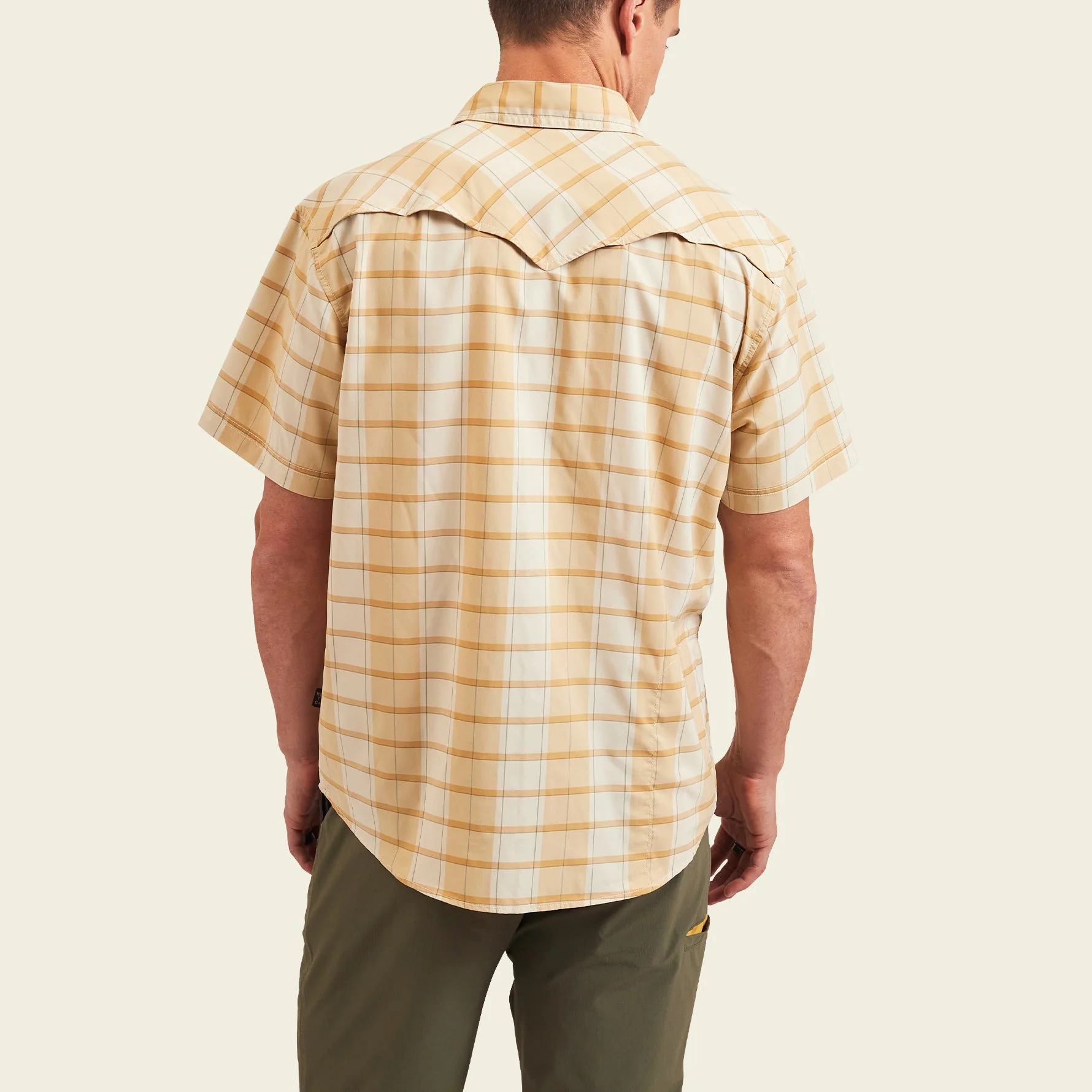 Open Country Tech Shirt - Braden Plaid : Brown Rice - Image 5