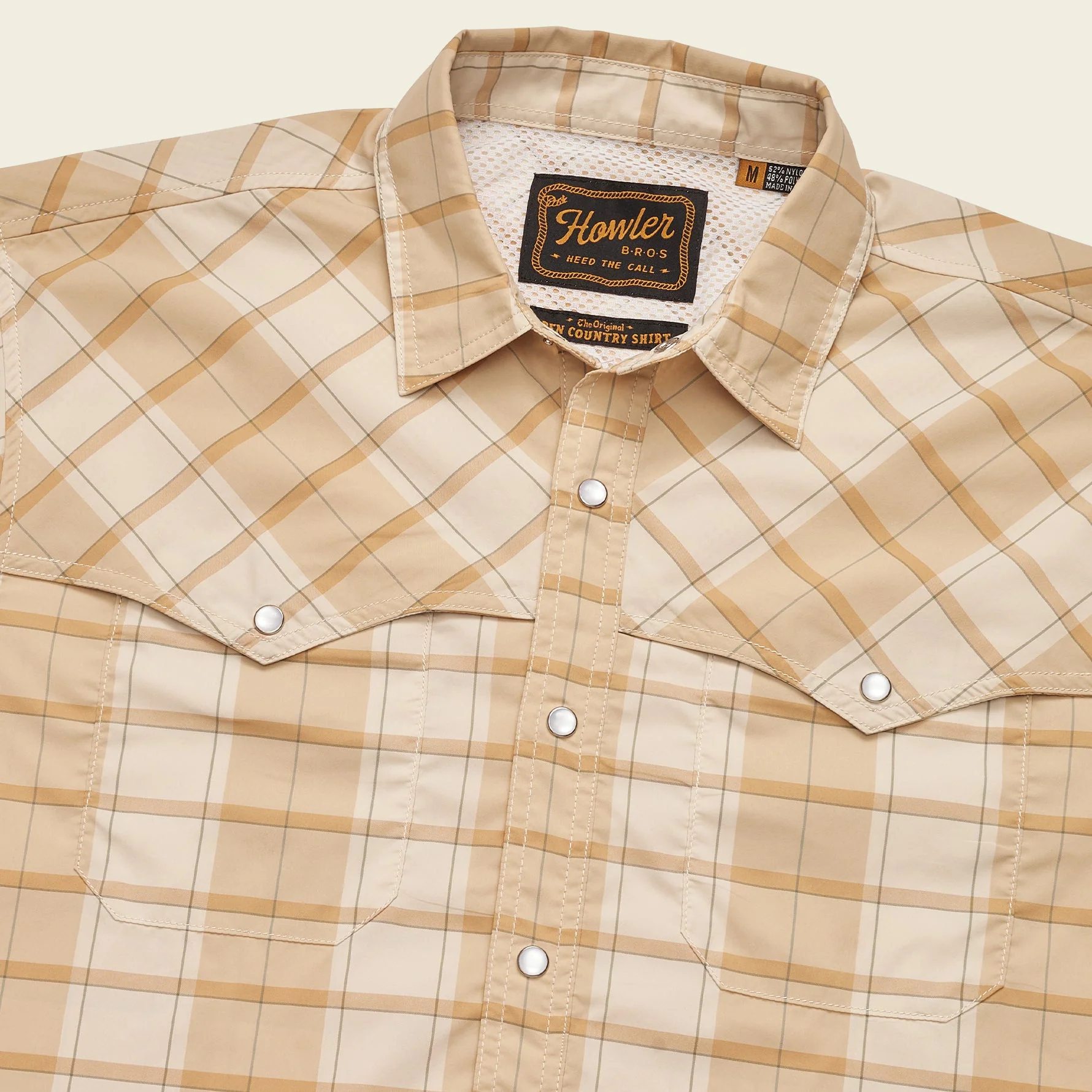 Open Country Tech Shirt - Braden Plaid : Brown Rice - Image 7