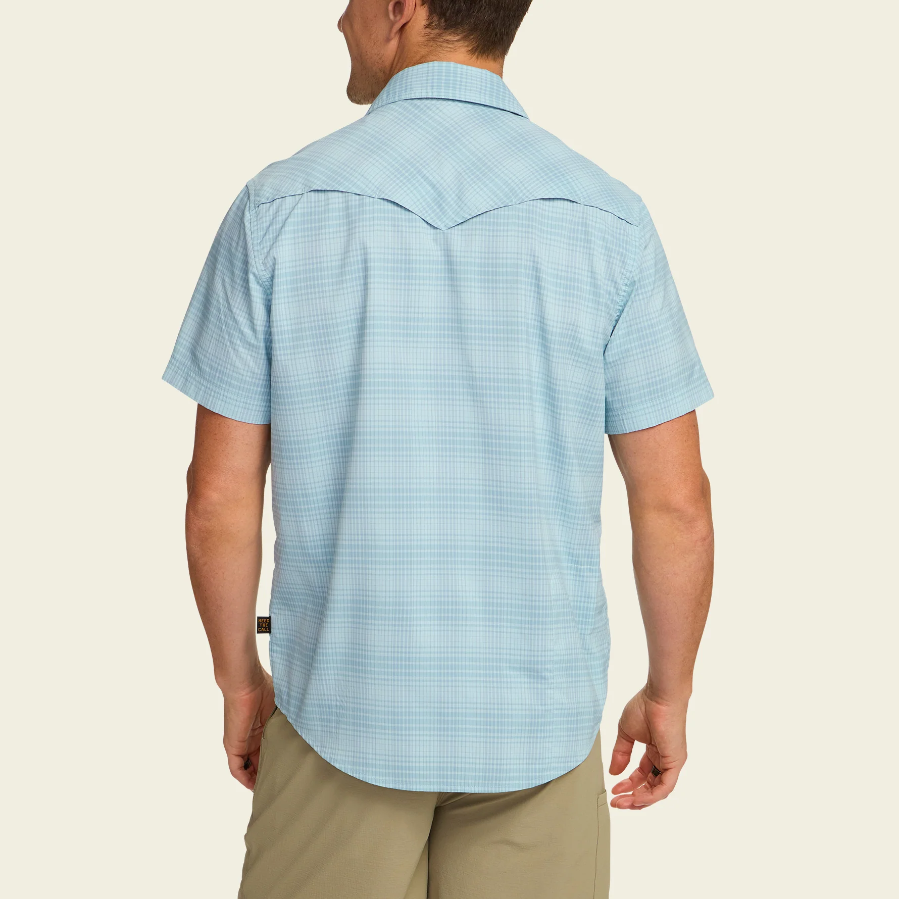 Open Country Tech Shirt - Coopers Plaid : Sterling Blue - Image 5