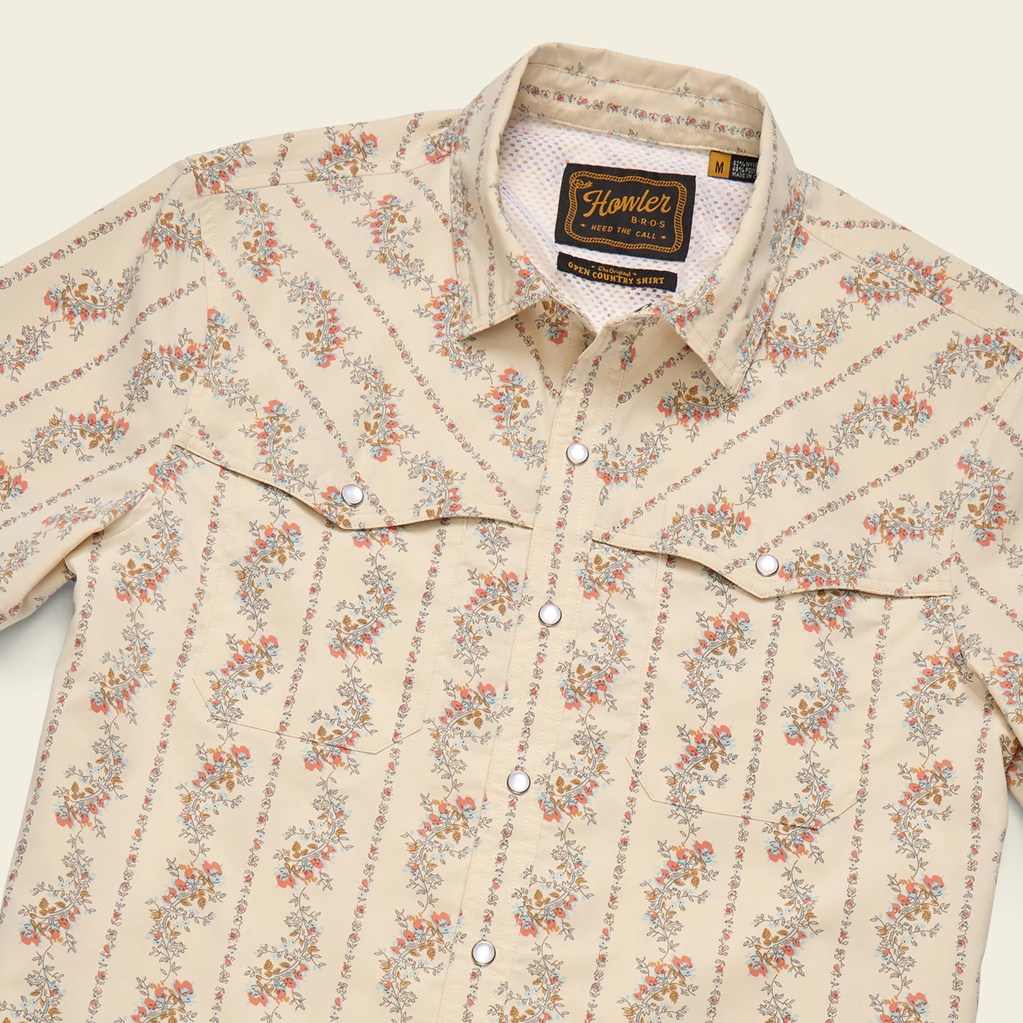 Open Country Tech Shirt - Grampa's Curtains : Natural - Image 3