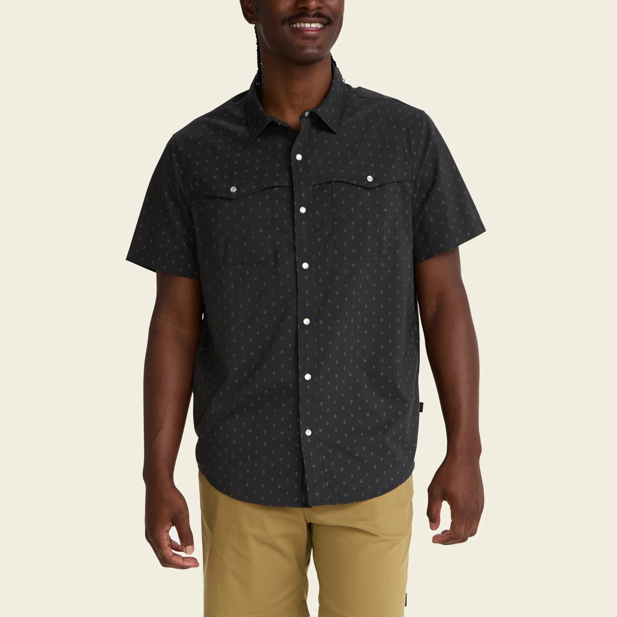 Open Country Tech Shirt - Supernovas : Antique Black - Image 4
