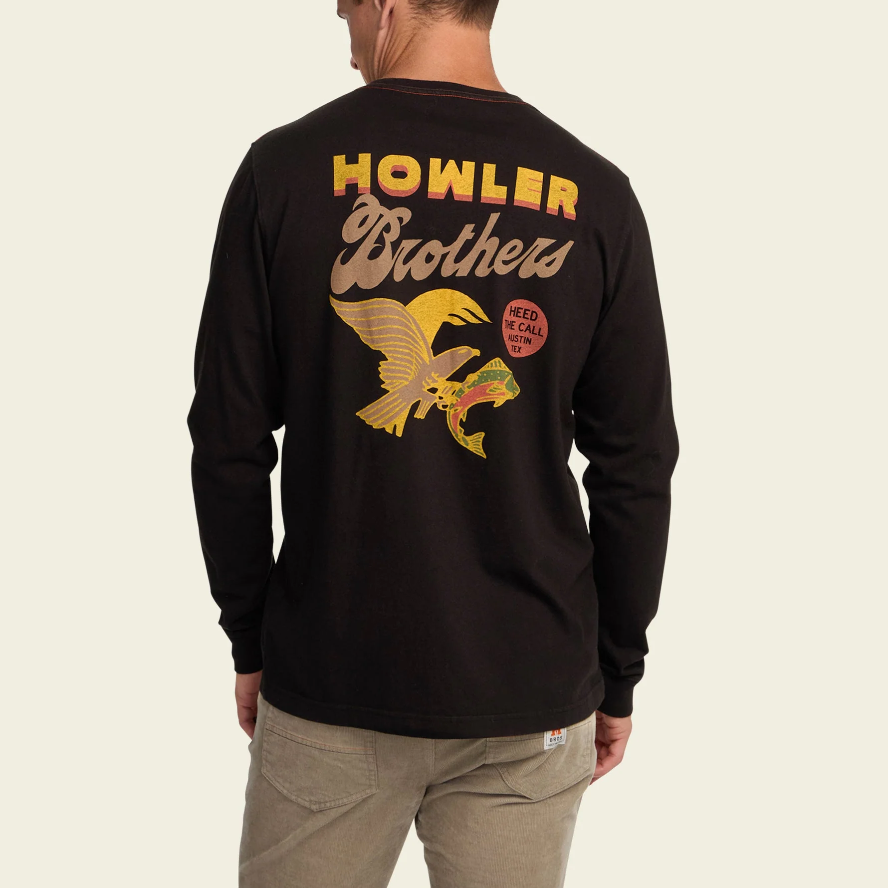 Osprey Prey Longsleeve Cotton T-Shirt - Black - Image 5