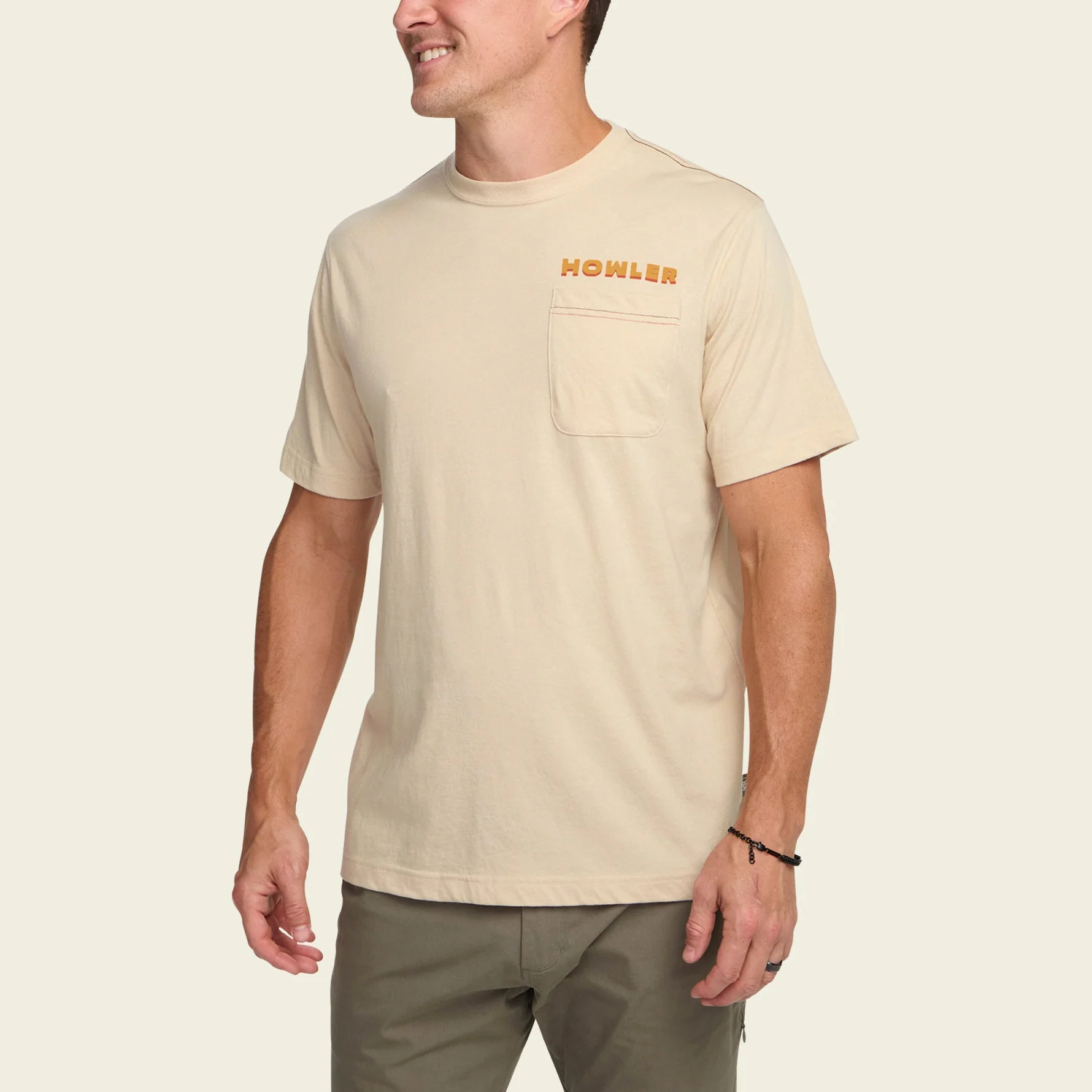 Osprey Prey Pocket T-Shirt - Sand Heather - Image 4