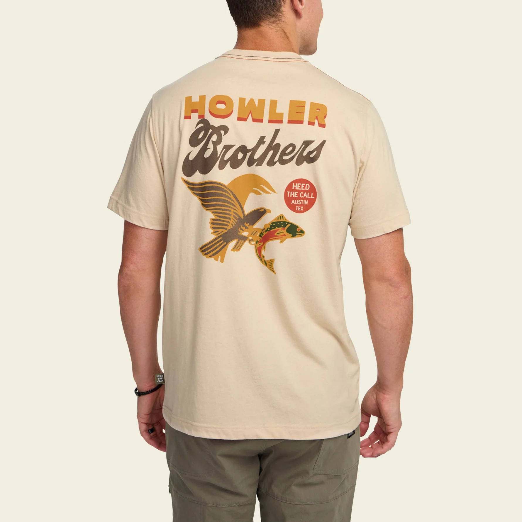 Osprey Prey Pocket T-Shirt - Sand Heather - Image 5