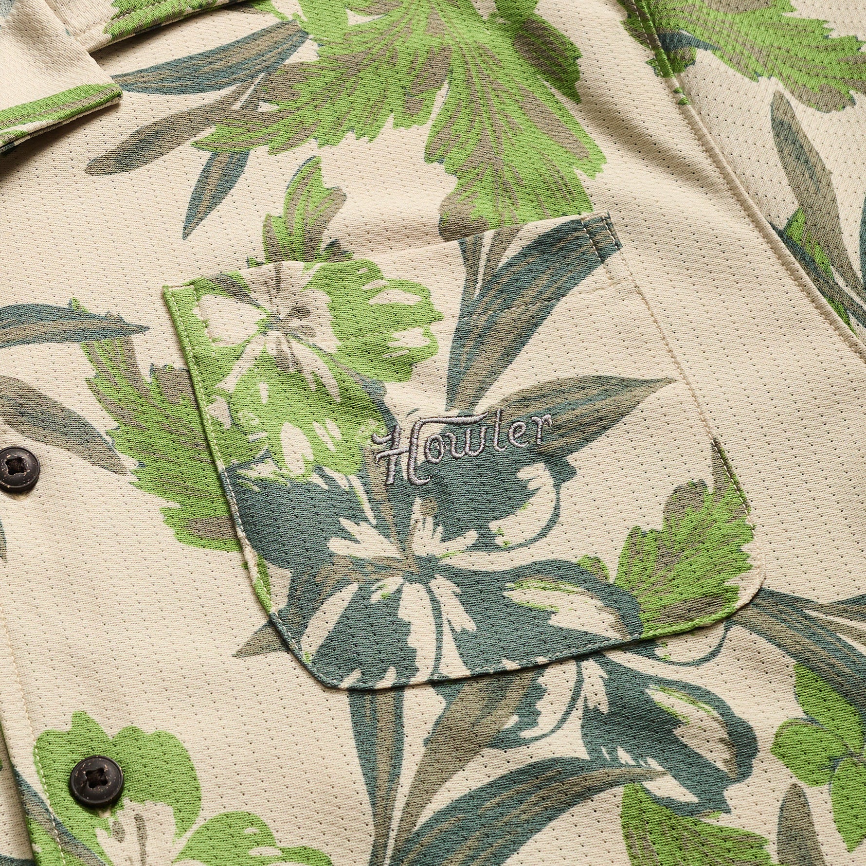 Palapa Tech Shirt - Flagler Floral : Off White - Image 6