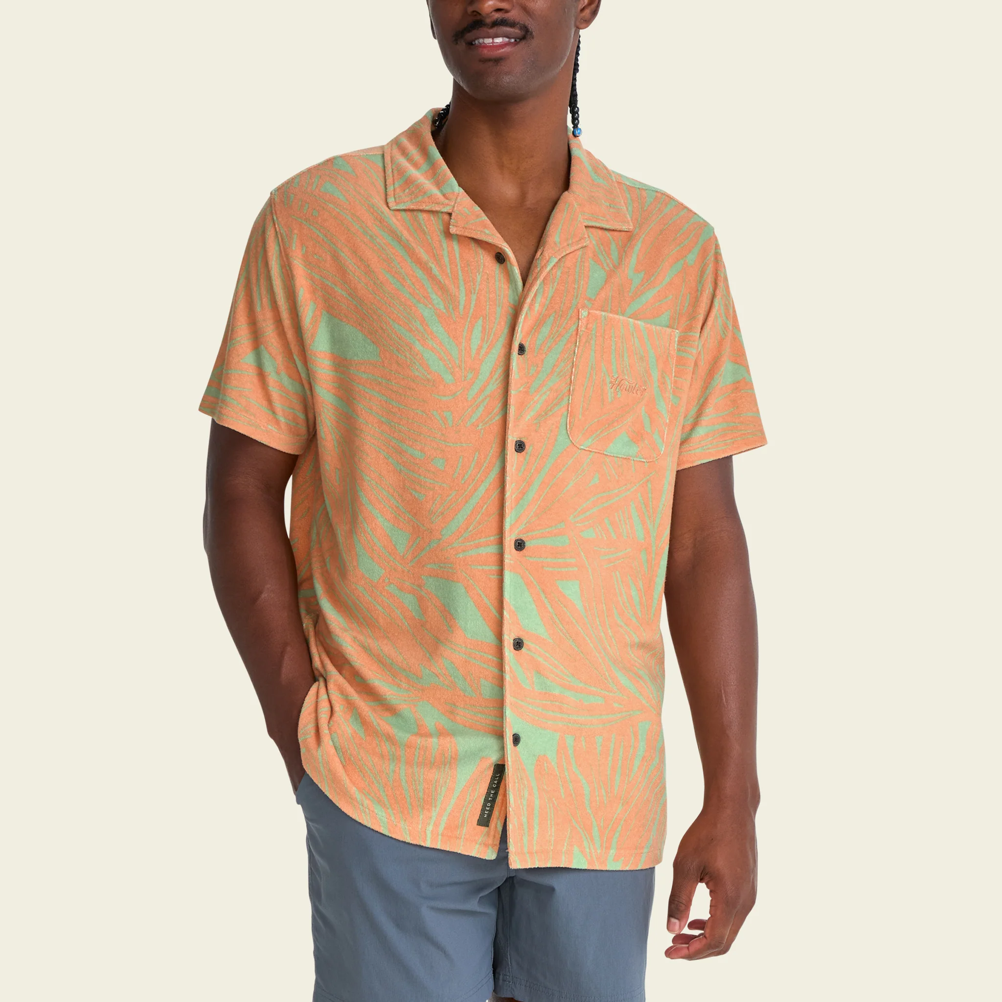 Palapa Terry Shirt - Full Frondal : Dreamsicle - Image 4