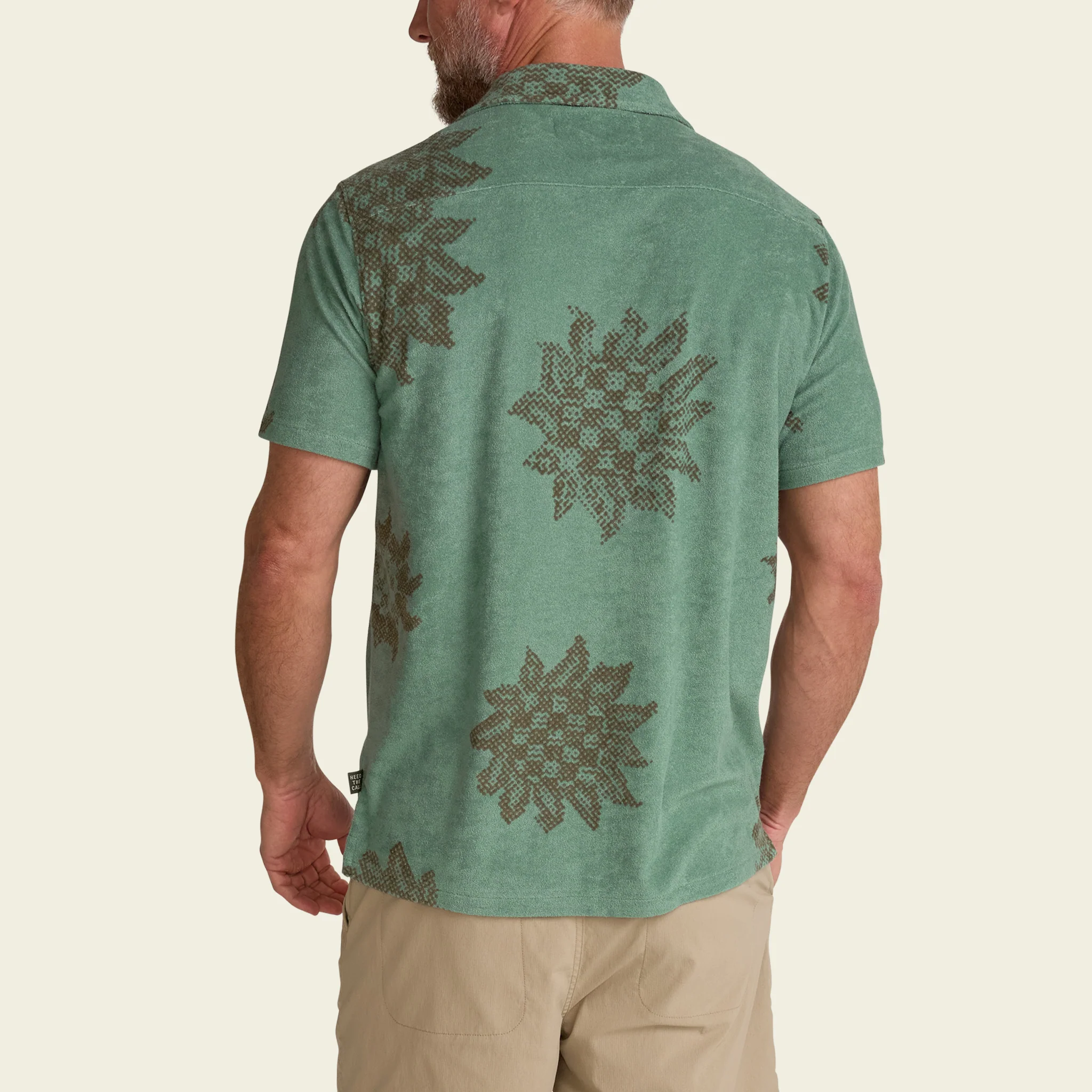 Palapa Terry Shirt - Sunflower Pixels : Granite Green - Image 6