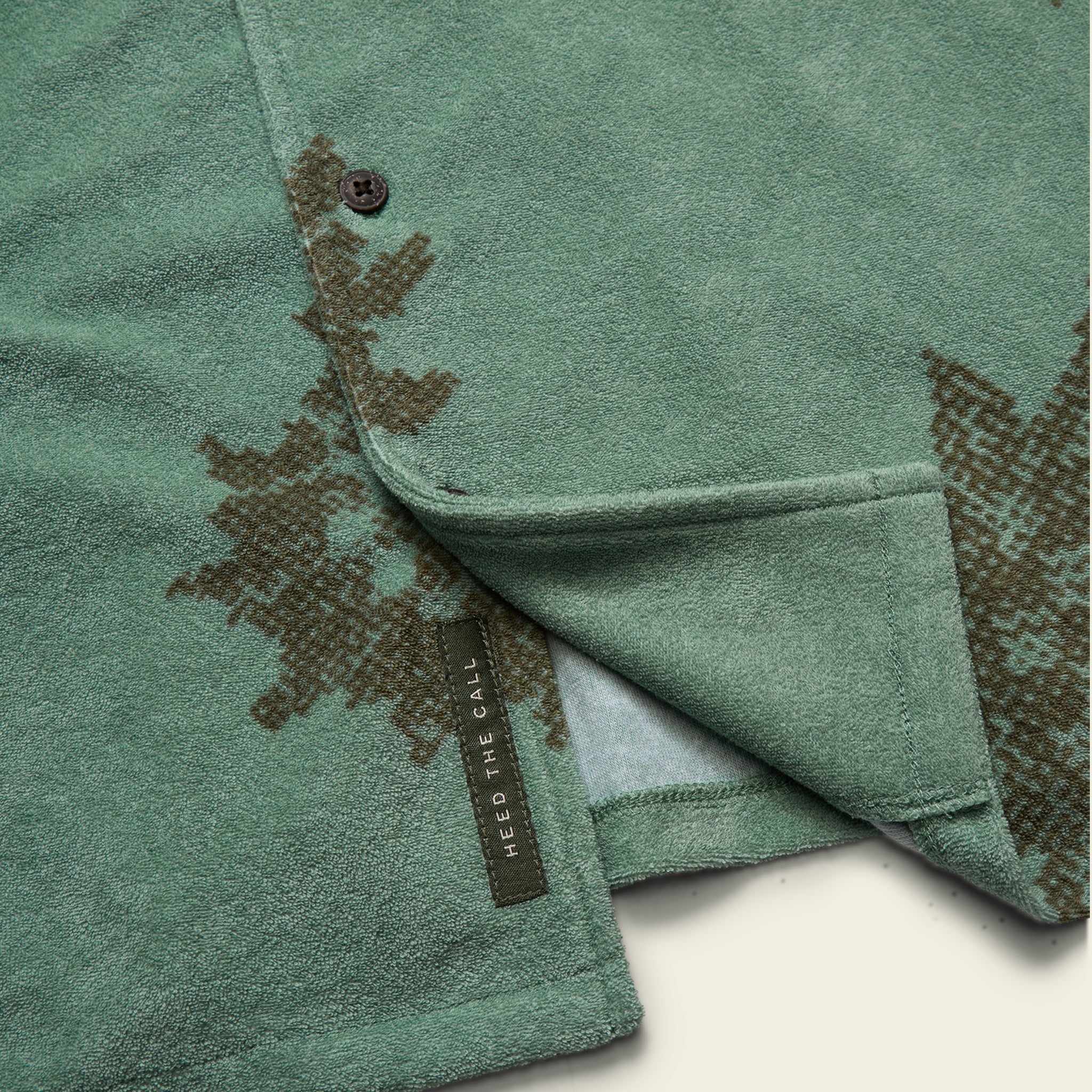 Palapa Terry Shirt - Sunflower Pixels : Granite Green - Image 7