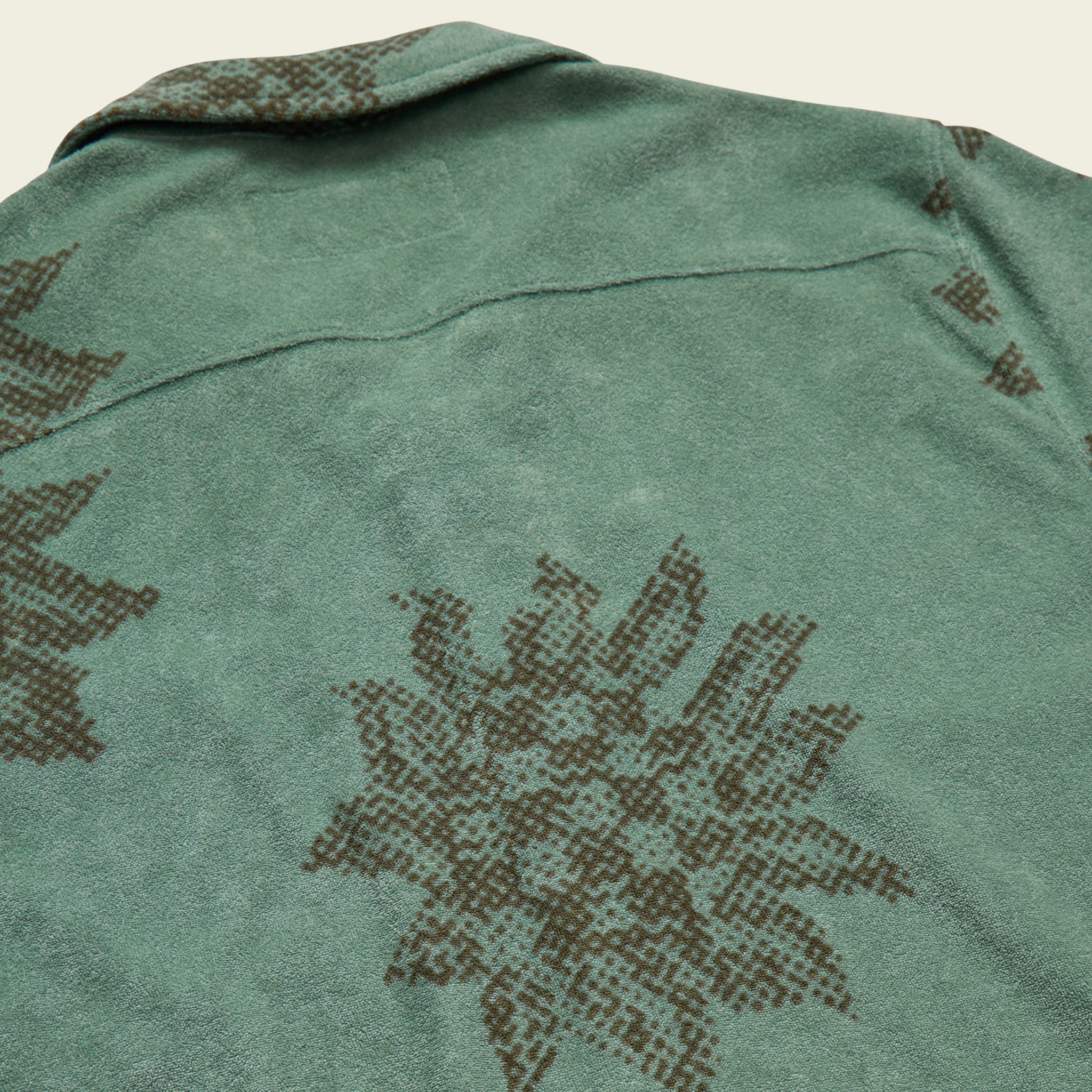 Palapa Terry Shirt - Sunflower Pixels : Granite Green - Image 8