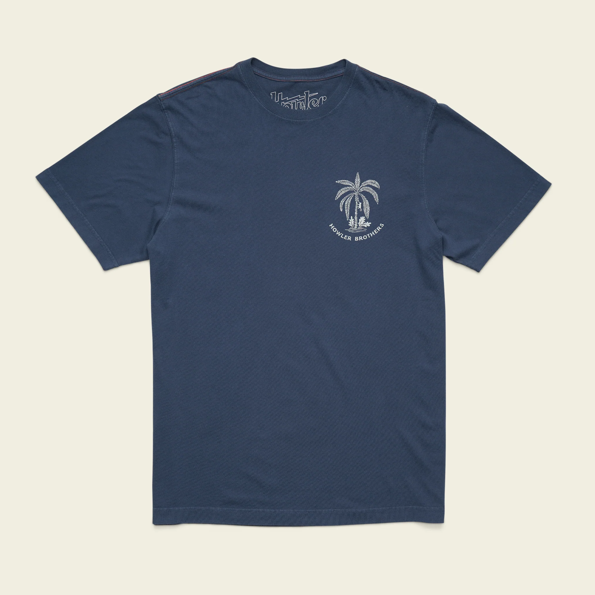 Palmetto Print Cotton T-Shirt - Key Largo - Image 3