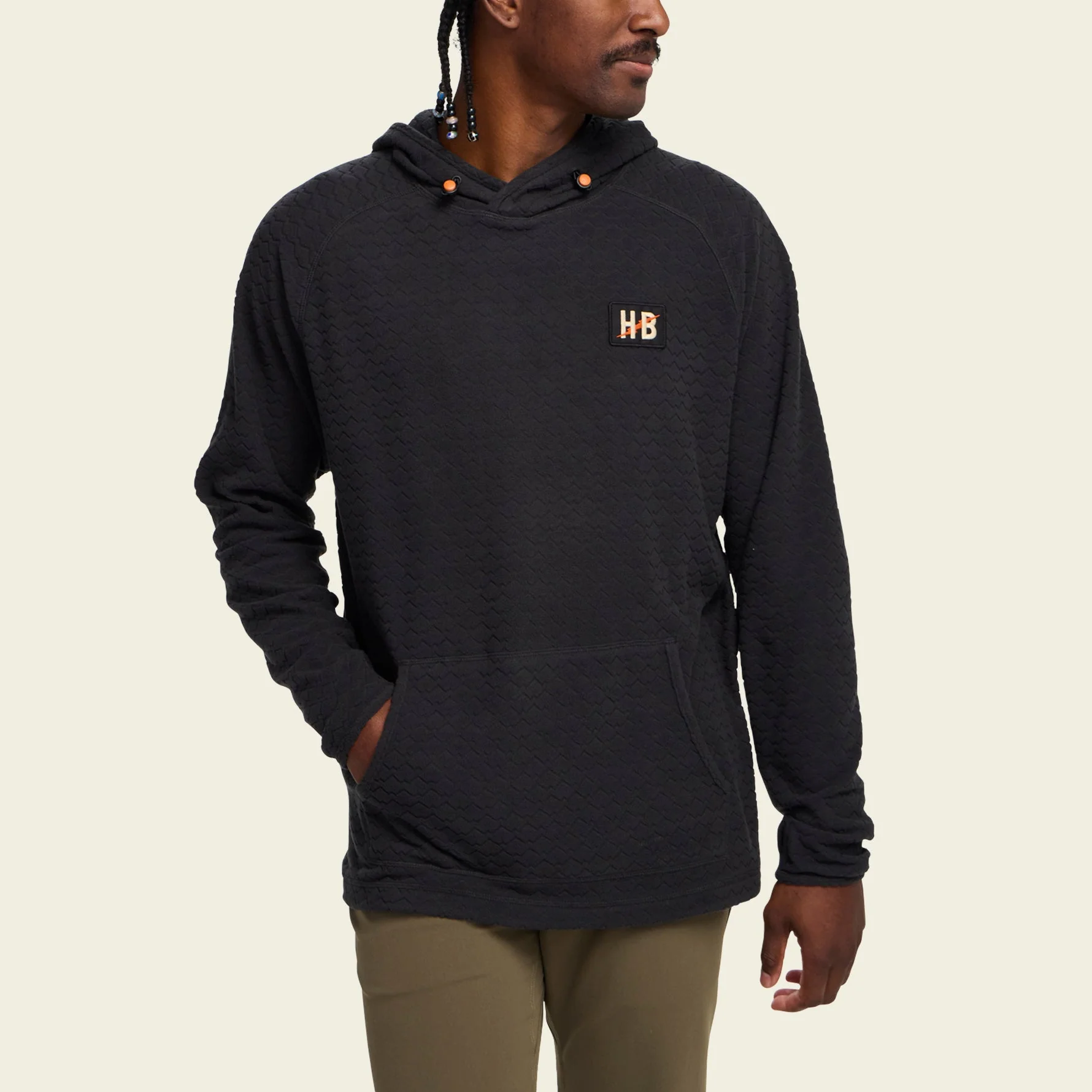 Palo Duro Fleece Hoodie - Mountain Grid : Antique Black - Image 4