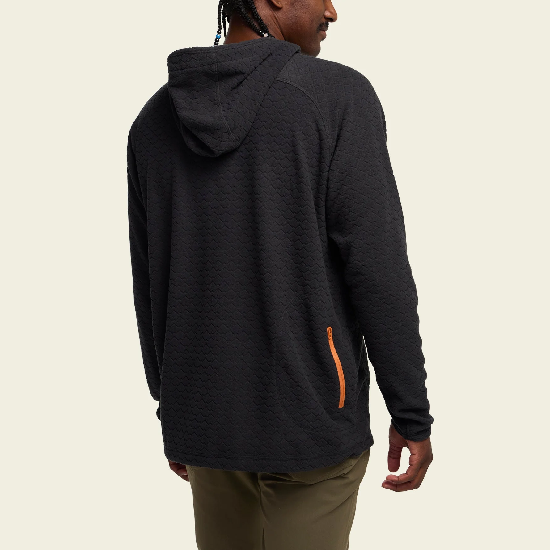 Palo Duro Fleece Hoodie - Mountain Grid : Antique Black - Image 5