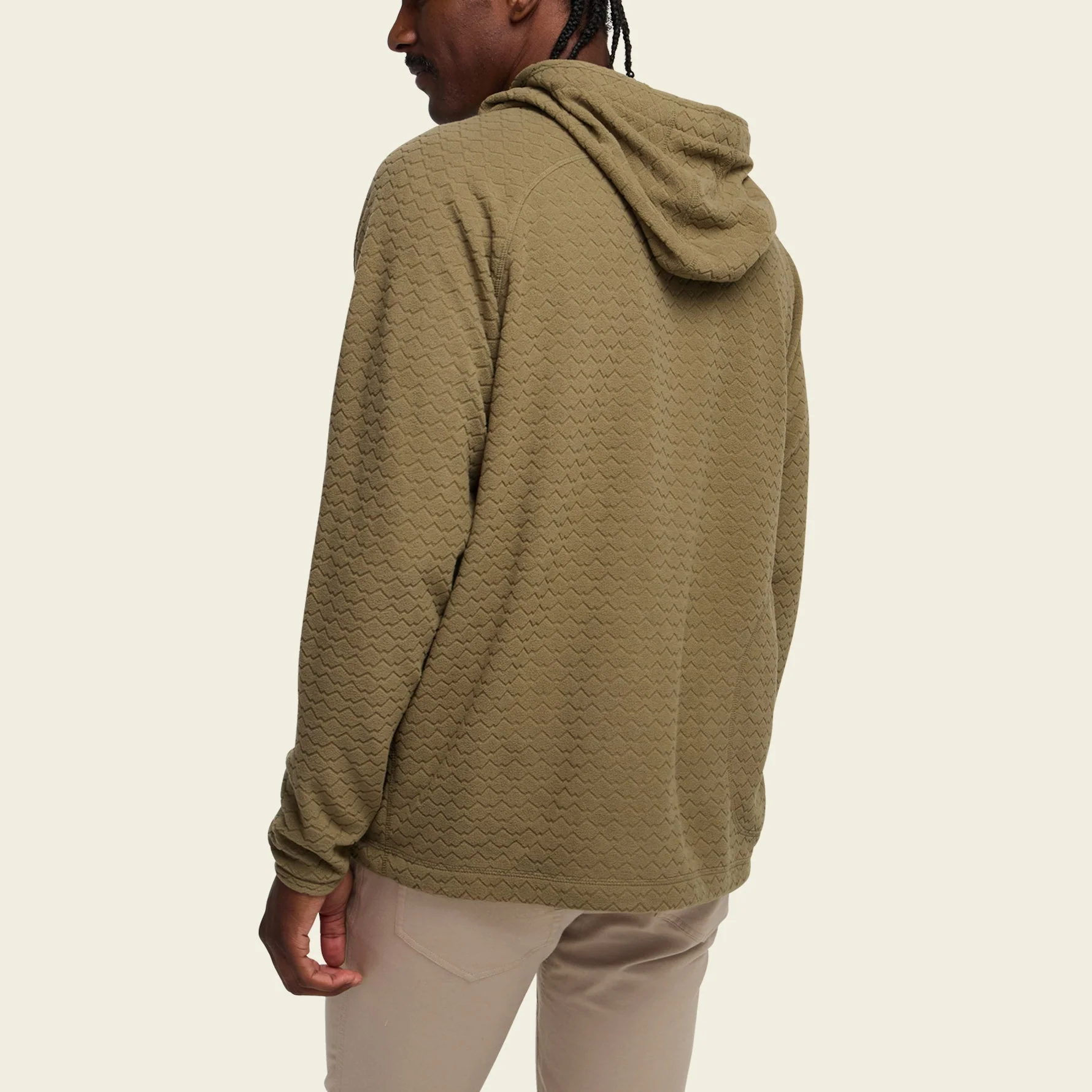 Palo Duro Fleece Hoodie - Mountain Grid : Fatigue - Image 5