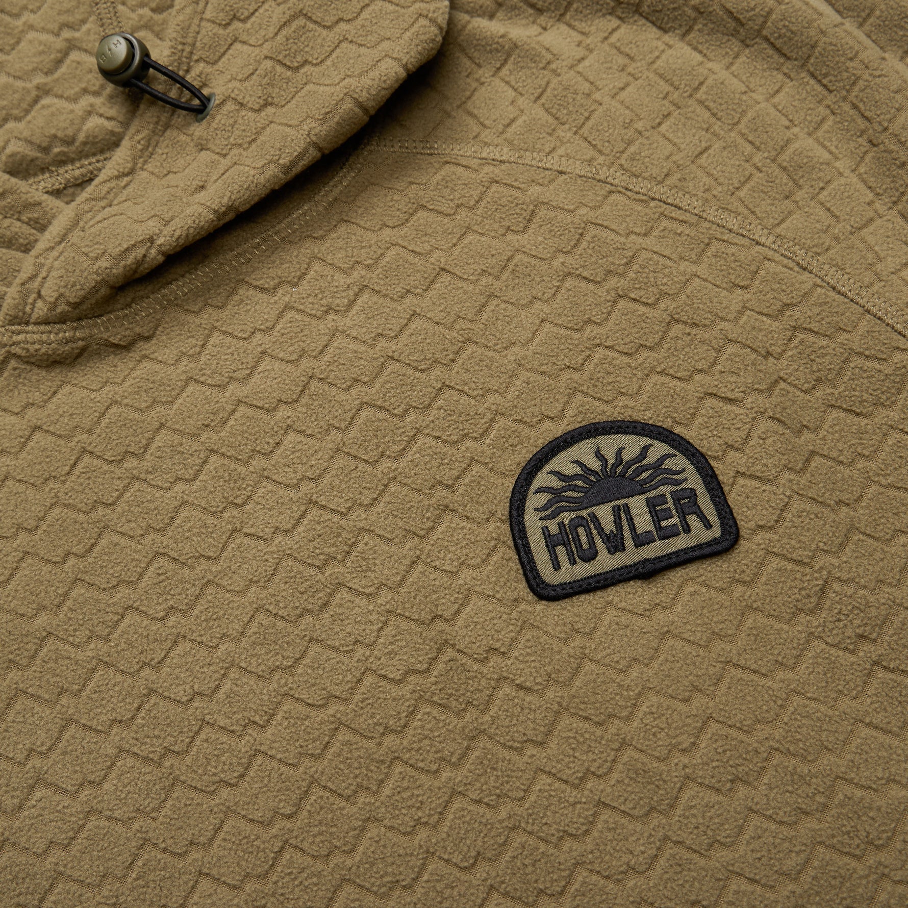 Palo Duro Fleece Hoodie - Mountain Grid : Fatigue - Image 6