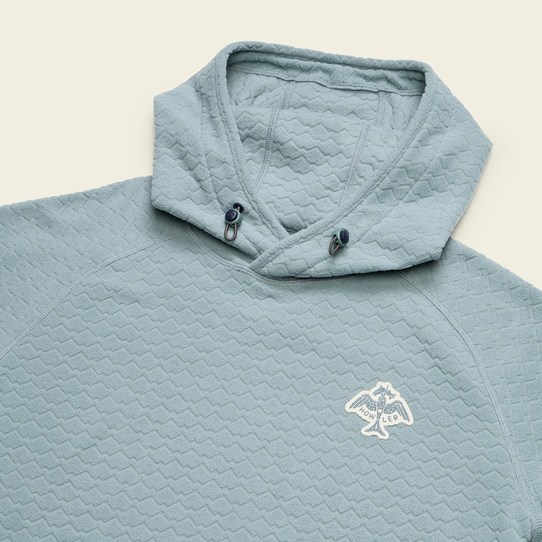Palo Duro Fleece Hoodie - Mountain Grid : Iron Blue - Image 3