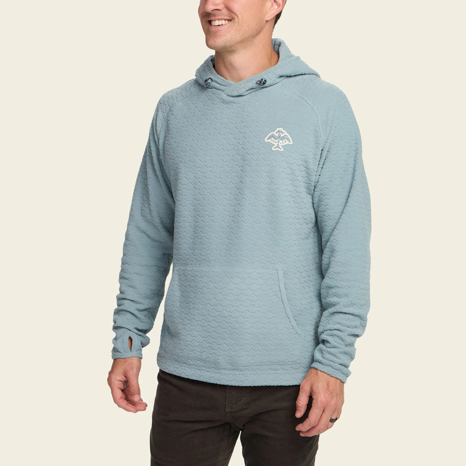 Palo Duro Fleece Hoodie - Mountain Grid : Iron Blue - Image 4