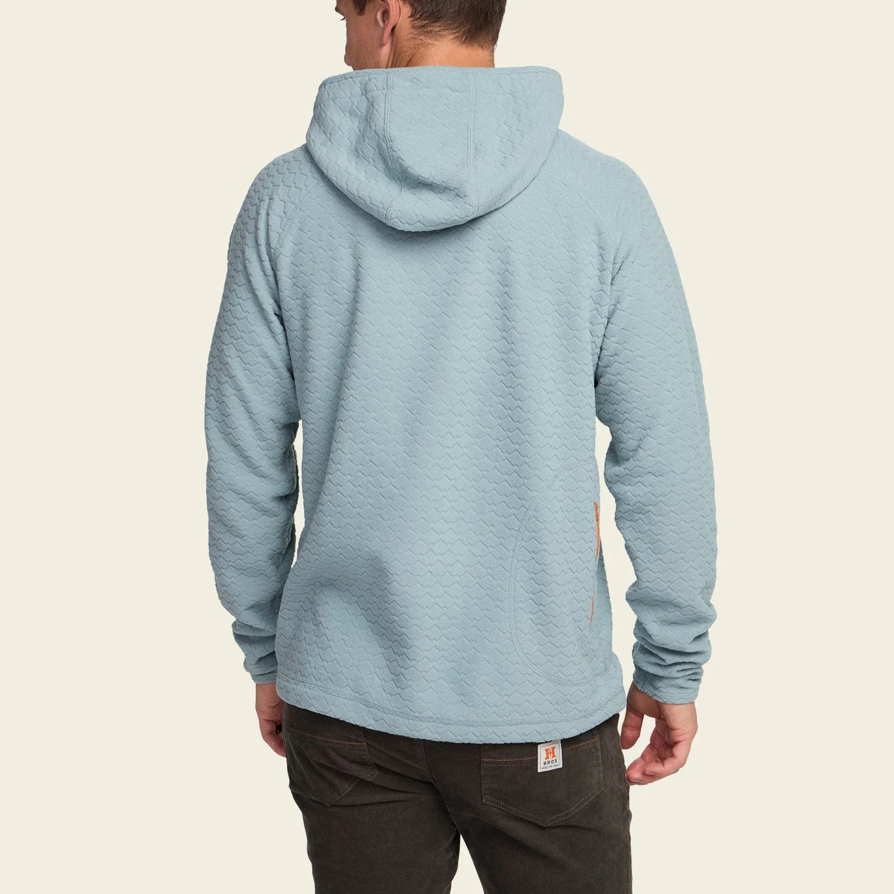 Palo Duro Fleece Hoodie - Mountain Grid : Iron Blue - Image 5