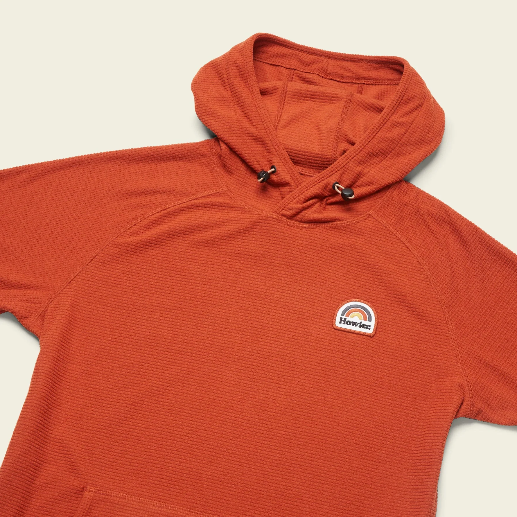 Palo Duro Grid Fleece Hoodie - Cinnamon - Image 3