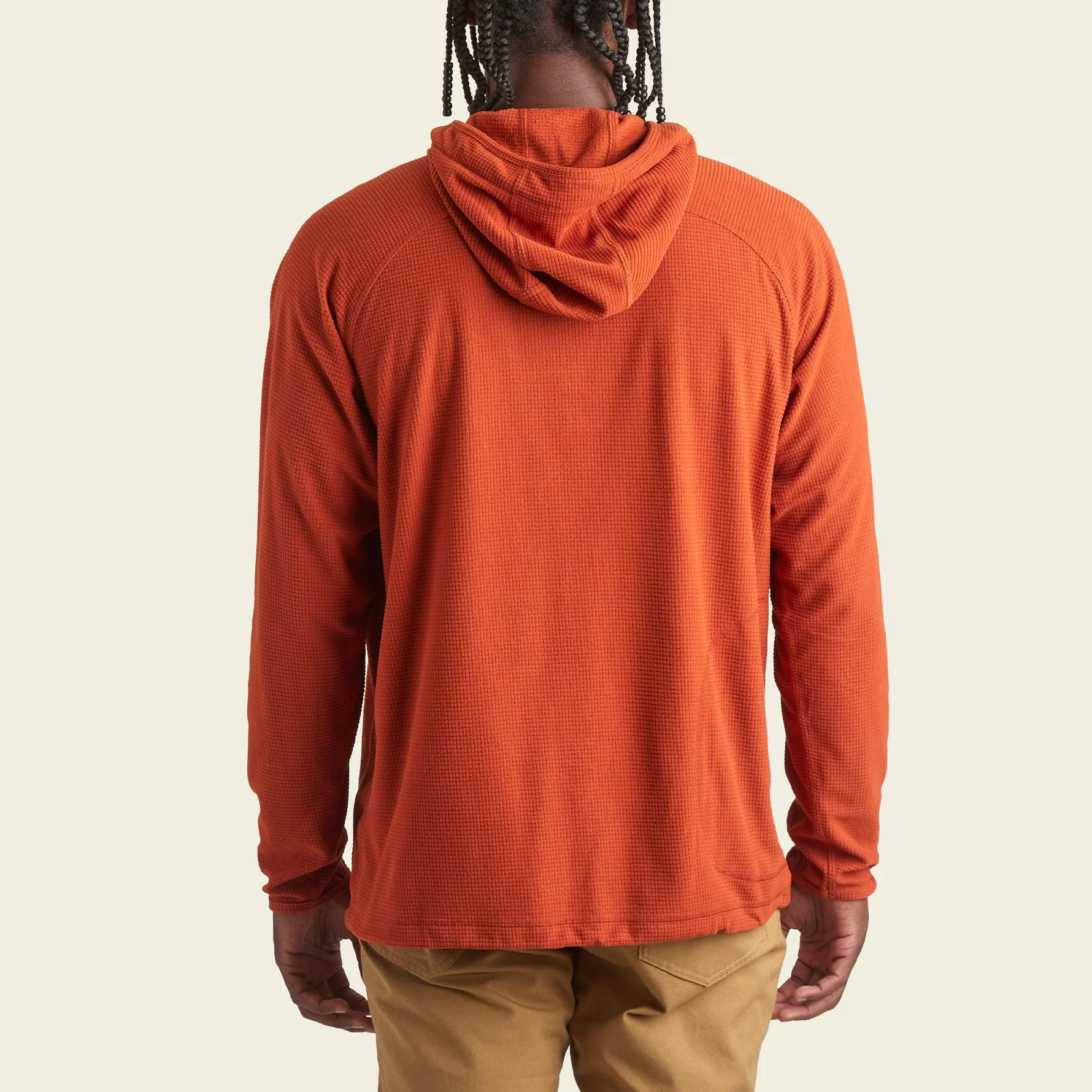 Palo Duro Grid Fleece Hoodie - Cinnamon - Image 6