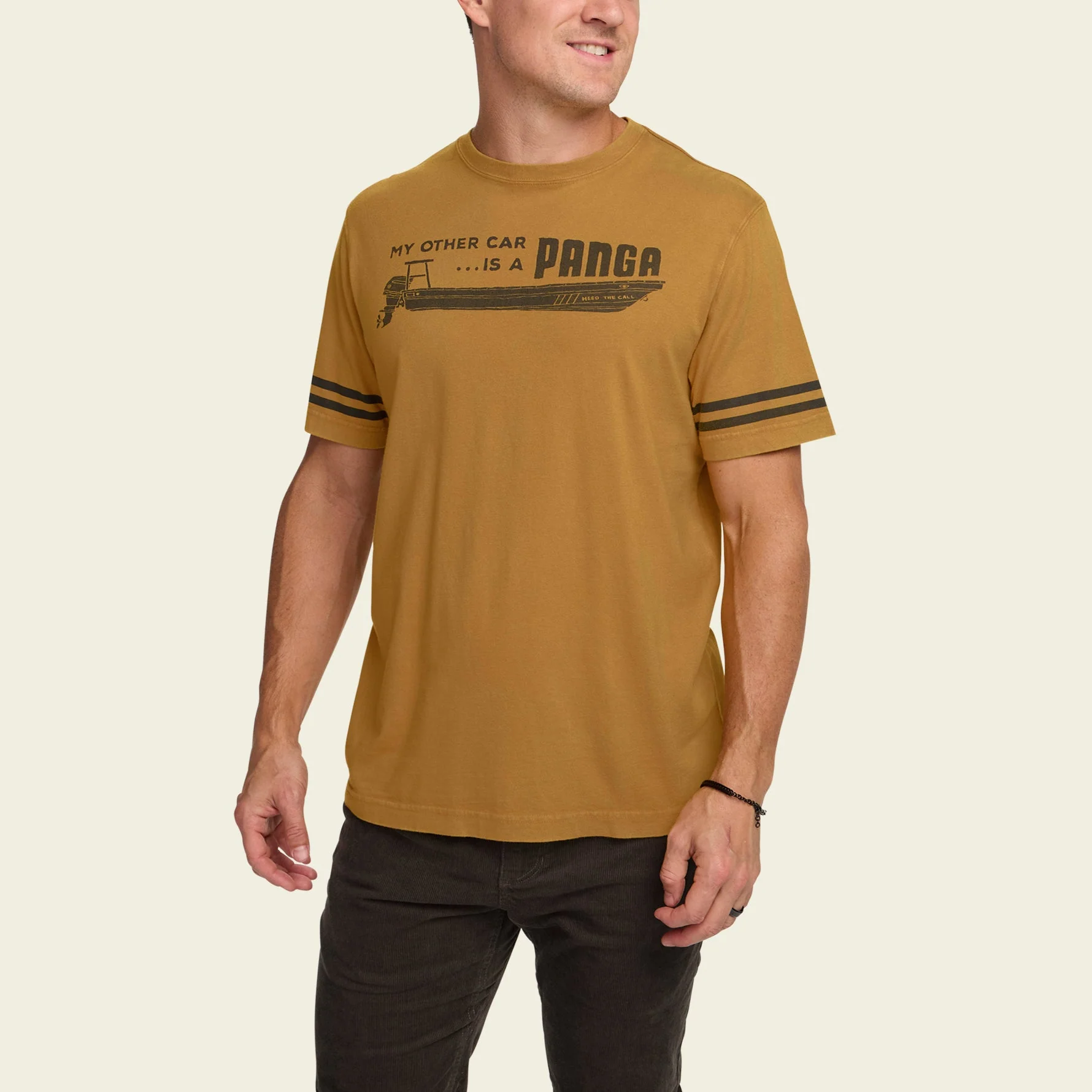 Panga Cotton T-Shirt - Amber - Image 3