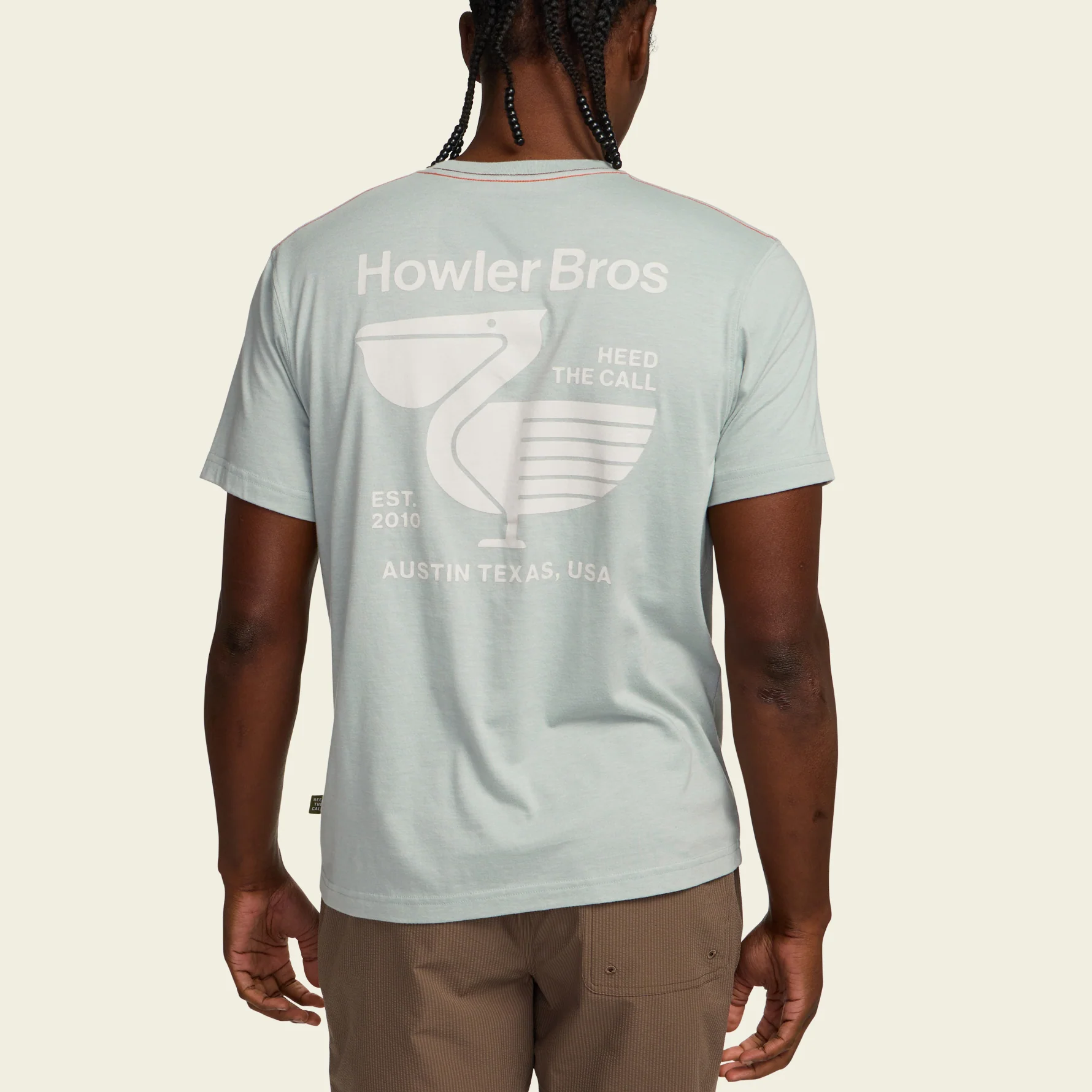 Pelican Postage Pocket T-Shirt - Puritan Grey - Image 5