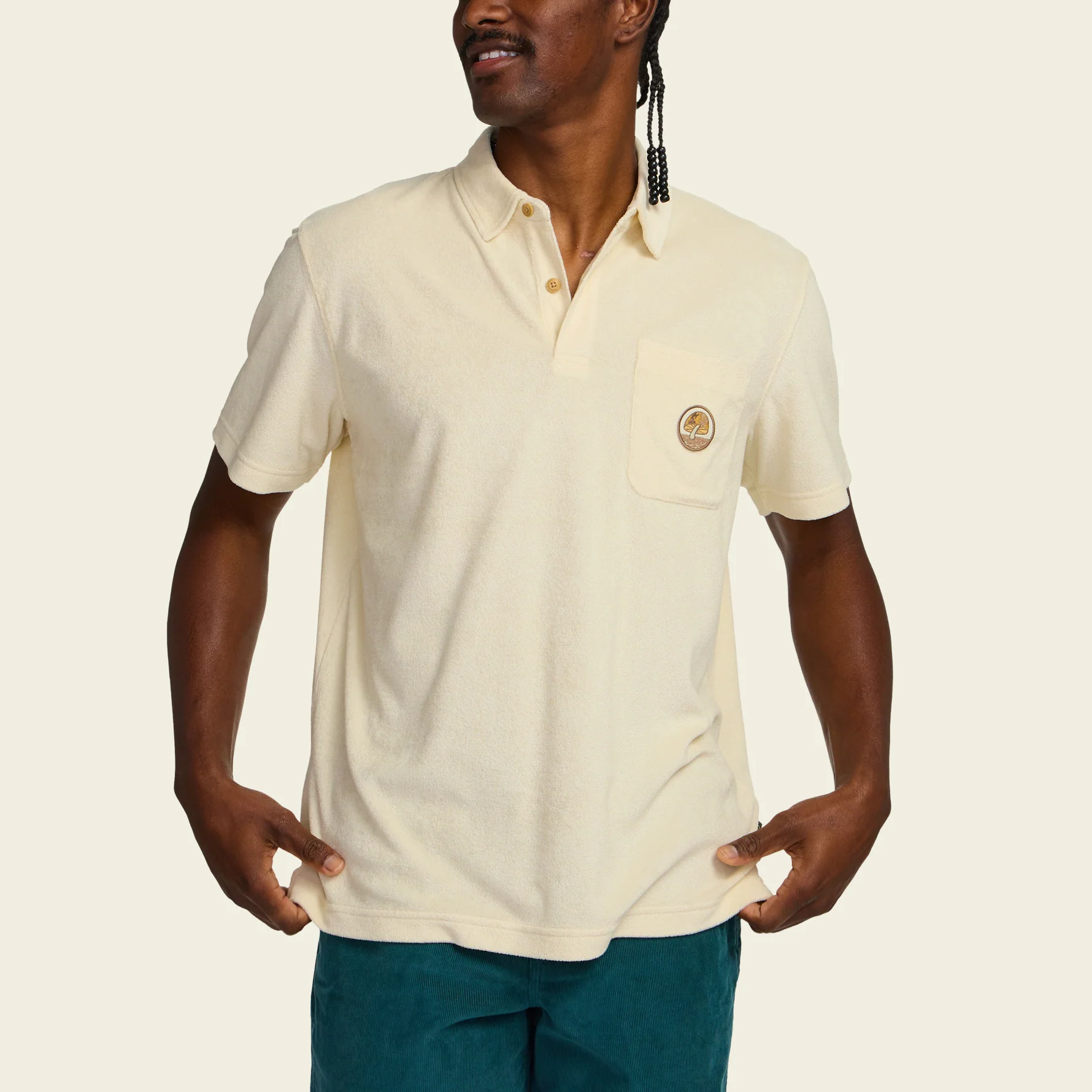 Plusherman Terry Polo - Cream - Image 4